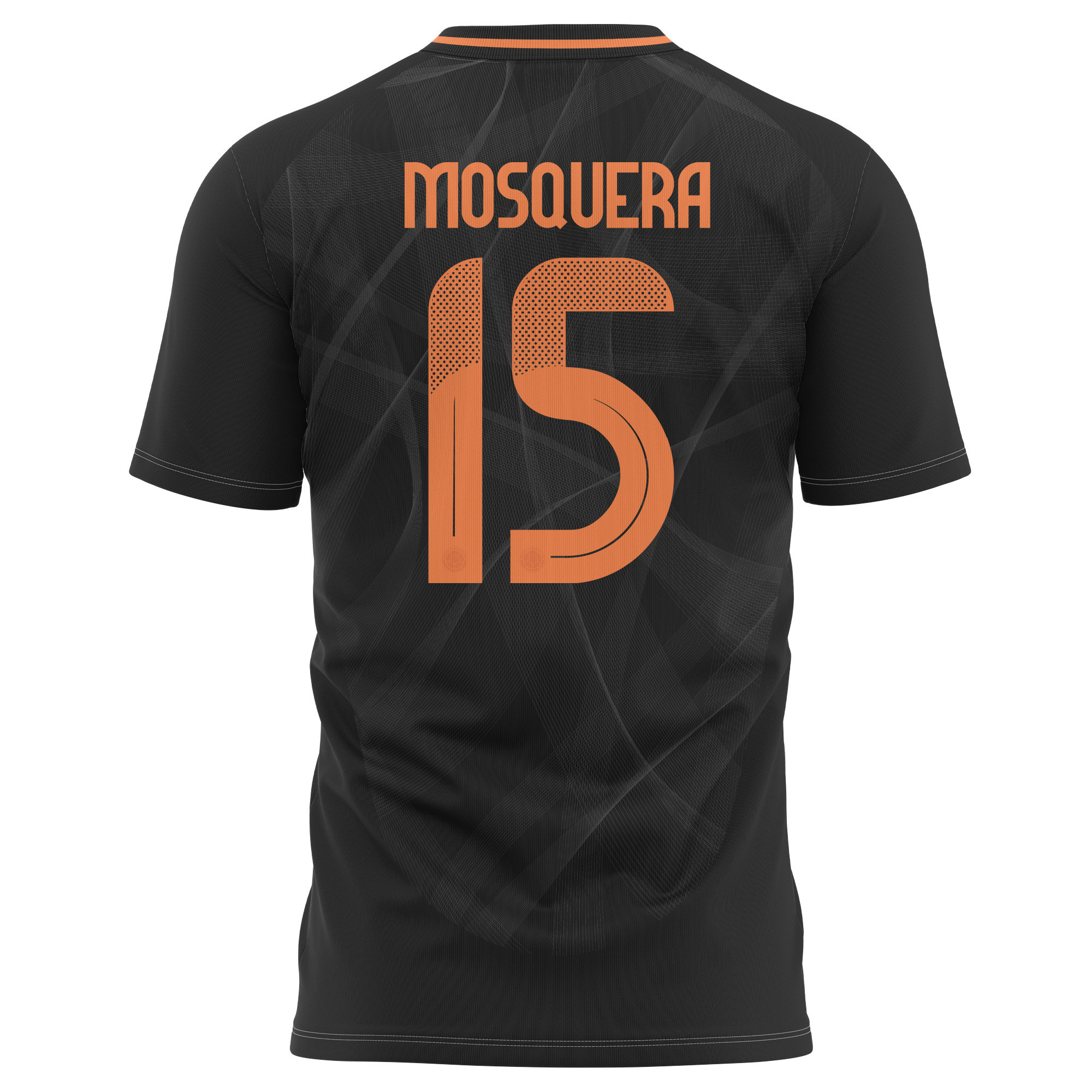 Yerson Mosquera 15 Colombia National Team 2024 Away Kits AOP T-shirt - Black