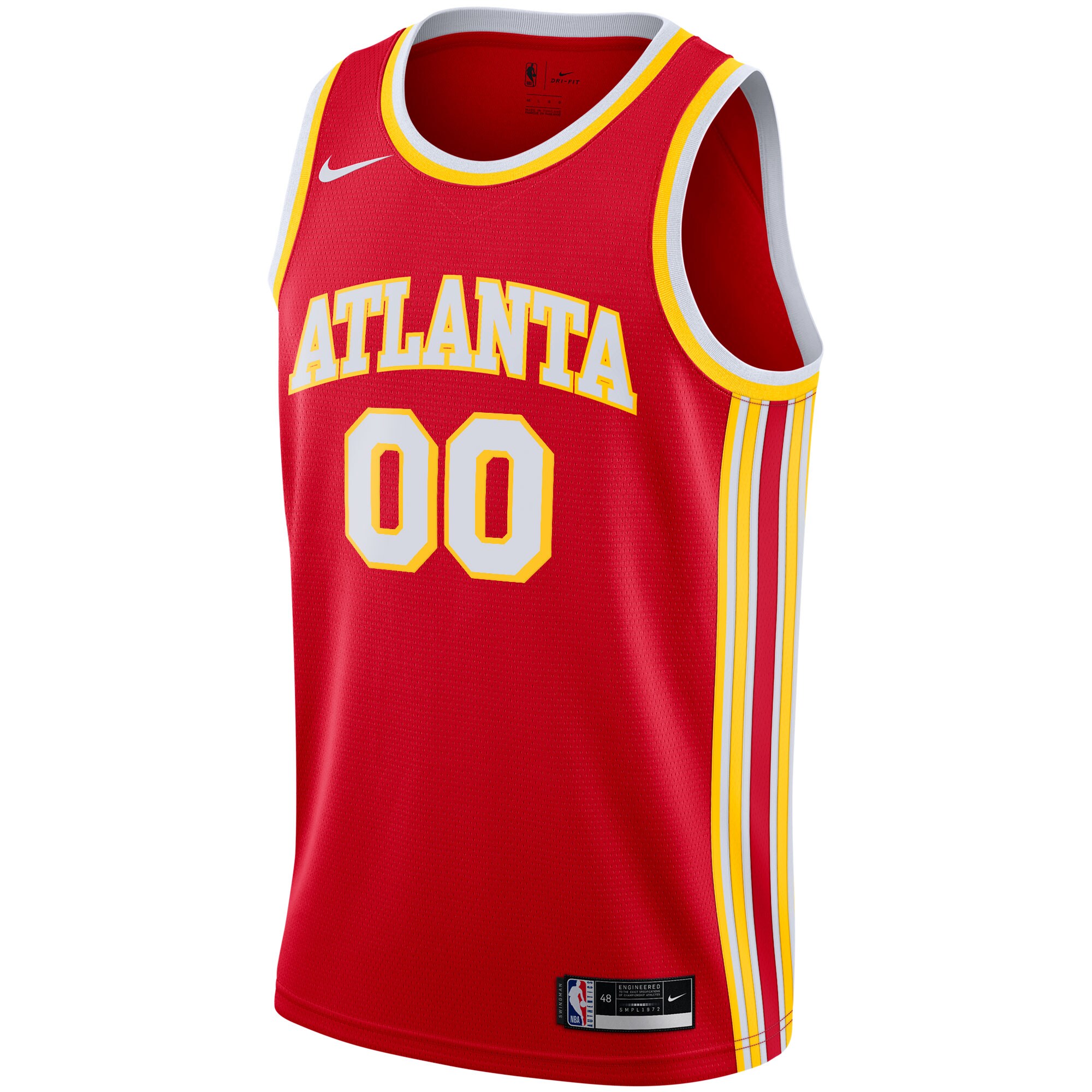 Atlanta Hawks  2020\/21 Swingman Custom Jersey - Icon Edition - Red