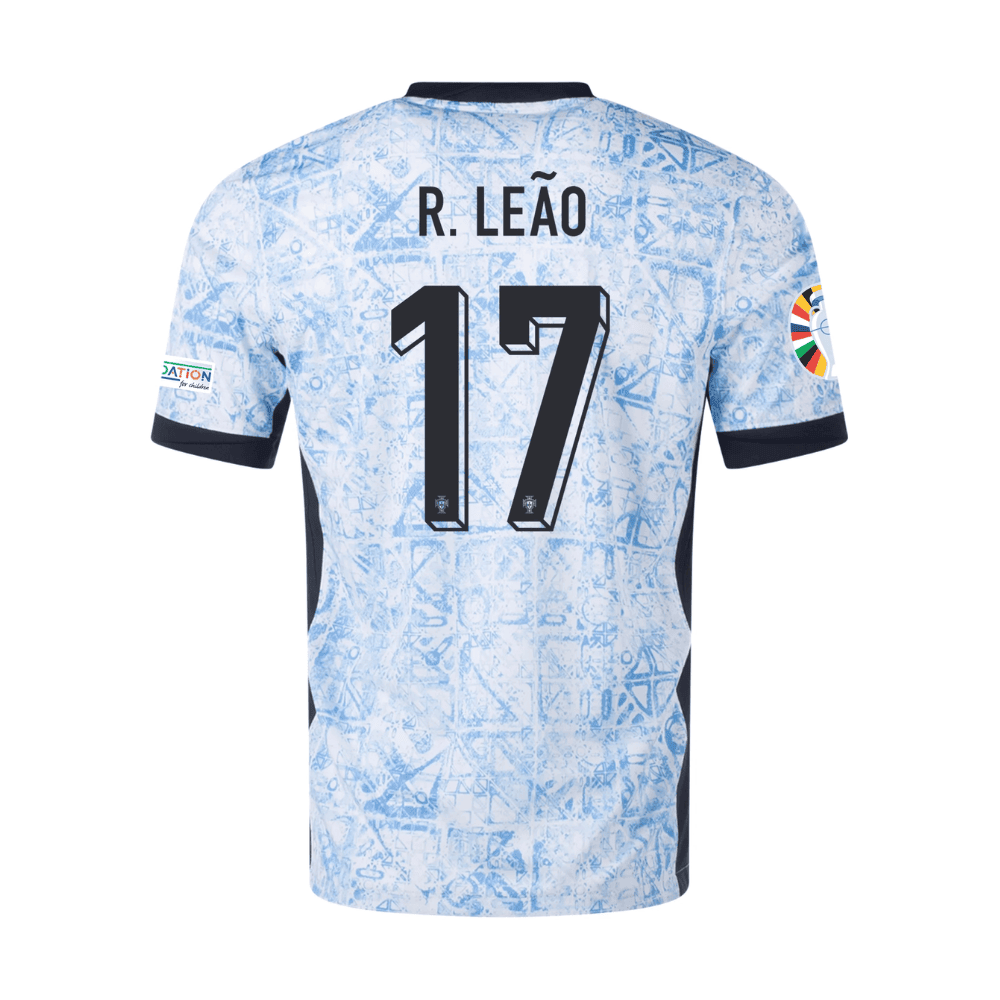 Rafael Leão 17 Portugal National Team 2024 Away Men Jersey - Cream