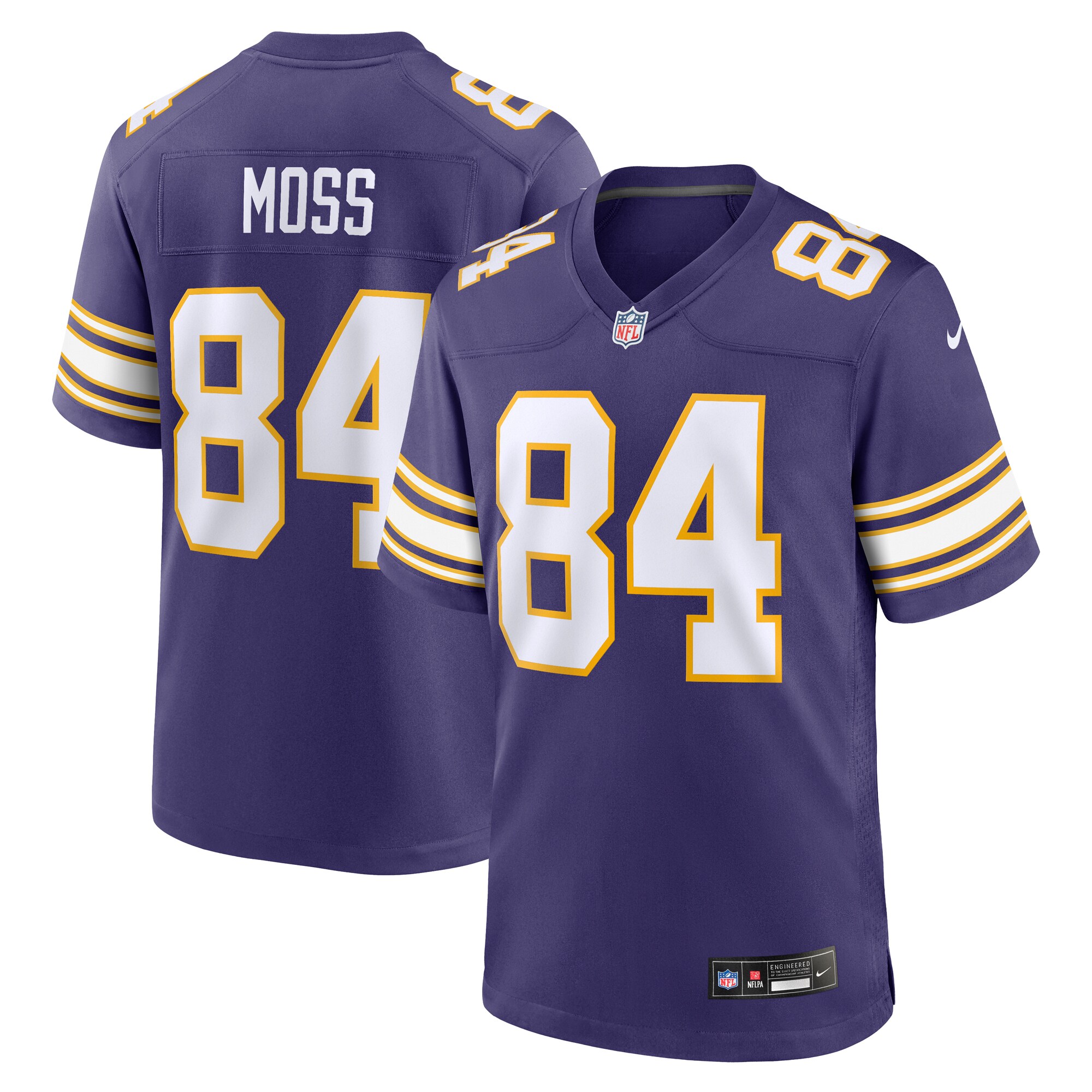Randy Moss Minnesota Vikings  Classic Retired Player Game Jersey - Purple