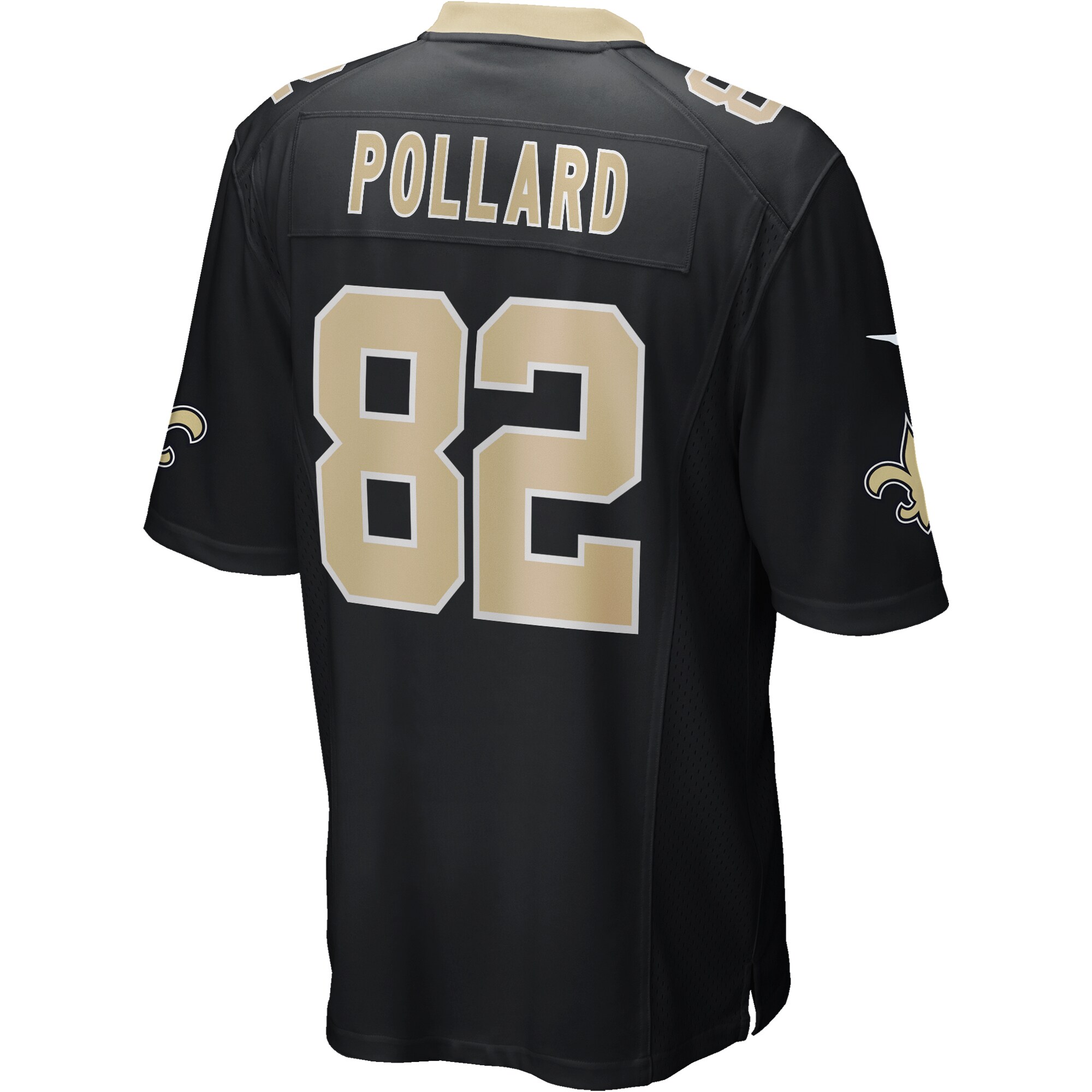 Bob Pollard New Orleans Saints  Game Retired Player Jersey - Black