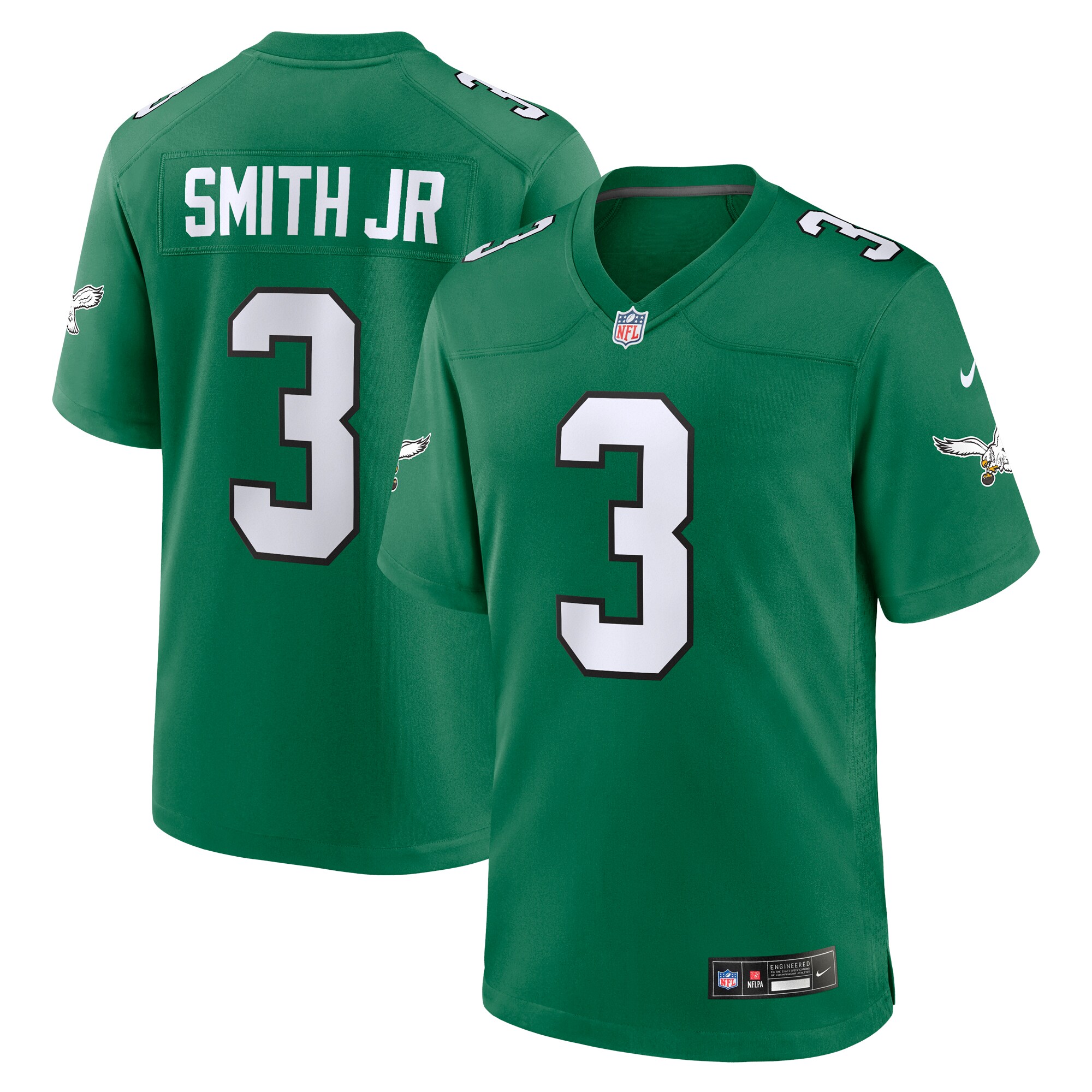 Nolan Smith Philadelphia Eagles  Alternate Game Jersey - Kelly Green