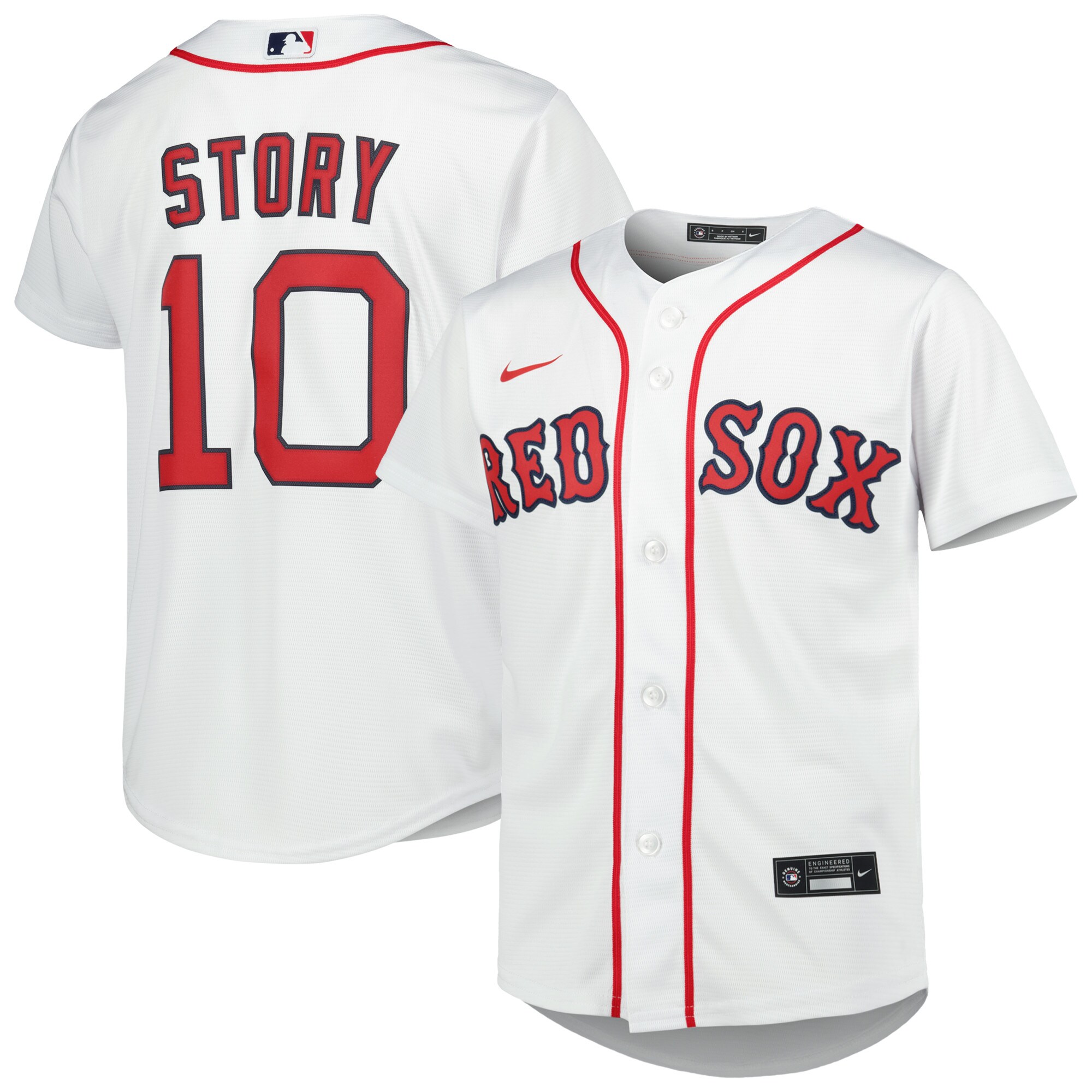 Trevor Story Boston Red Sox  Youth Alternate Replica Player Jersey - White