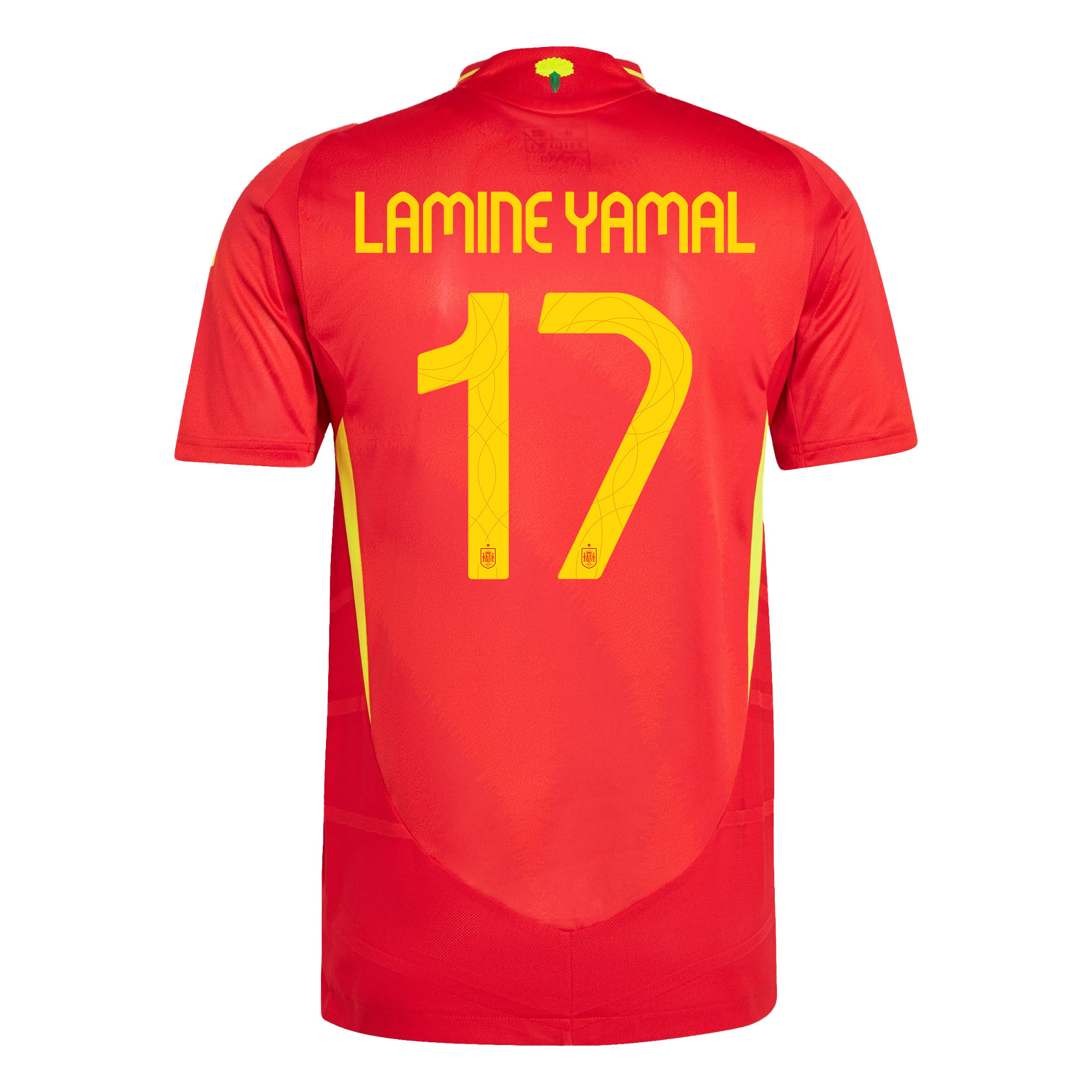 Lamine Yamal 17 Spain National Team 2024 Home Men Jersey - Red