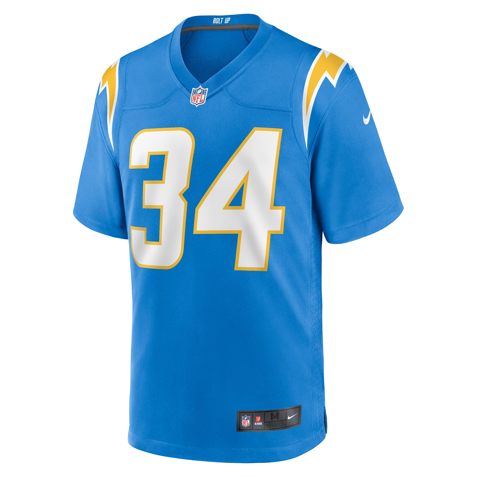 Jaret Patterson Los Angeles Chargers  Team Game Jersey -  Powder Blue