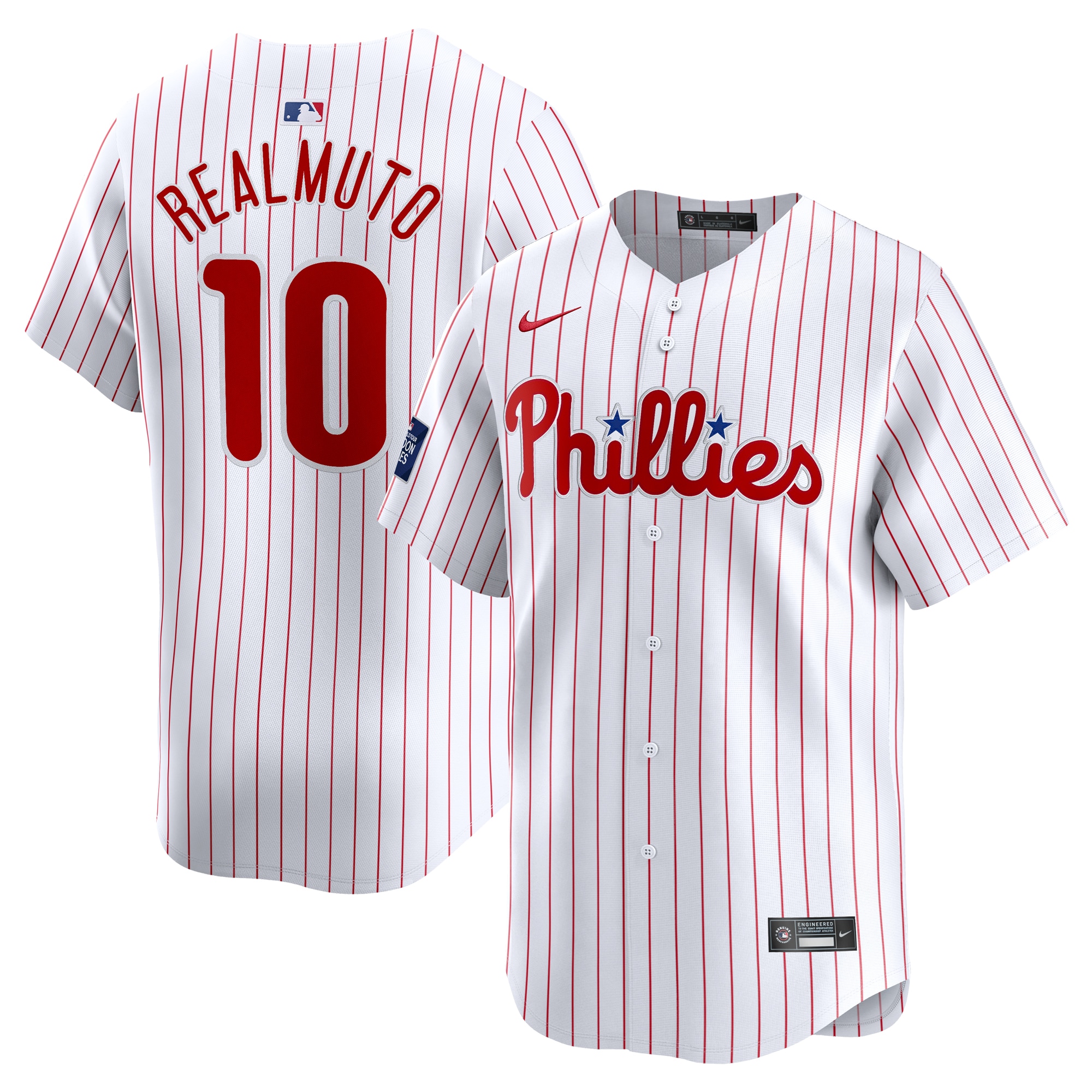 J.T. Realmuto Philadelphia Phillies  2024 MLB World Tour London Series Home Limited Player Jersey - White