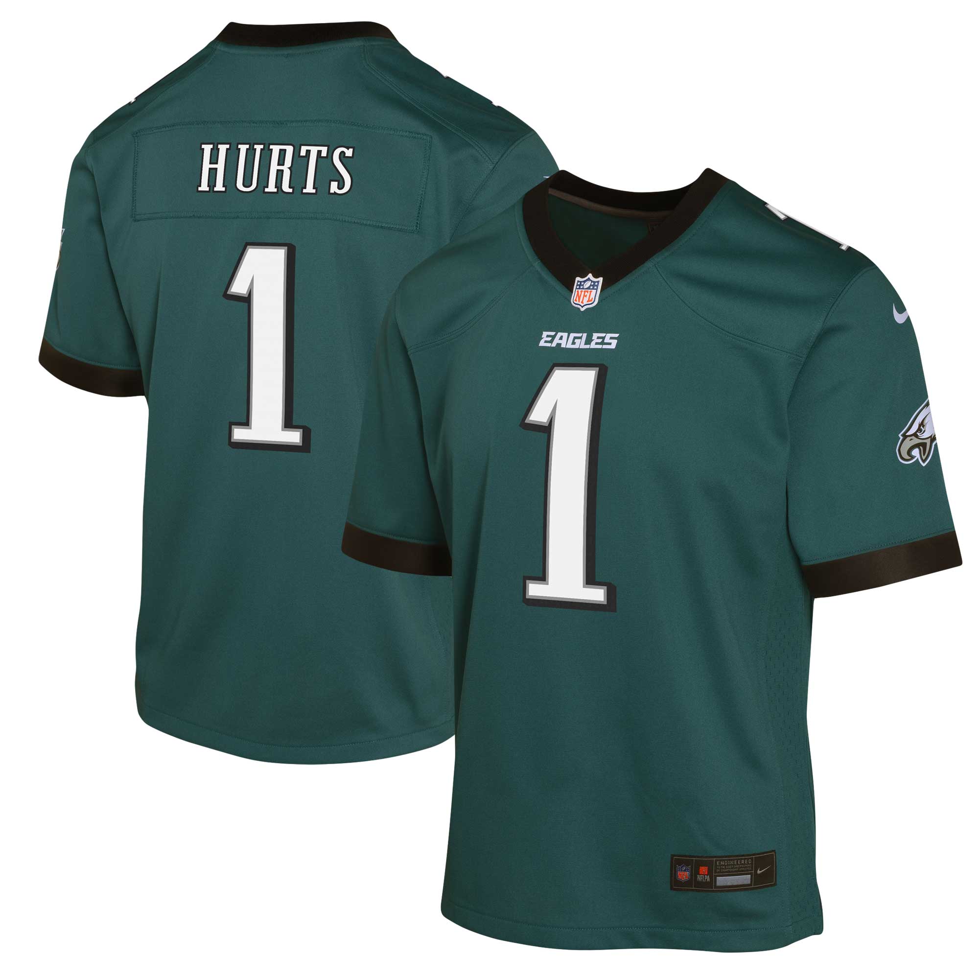 Jalen Hurts Philadelphia Eagles Nike Youth Game Jersey - Midnight Green