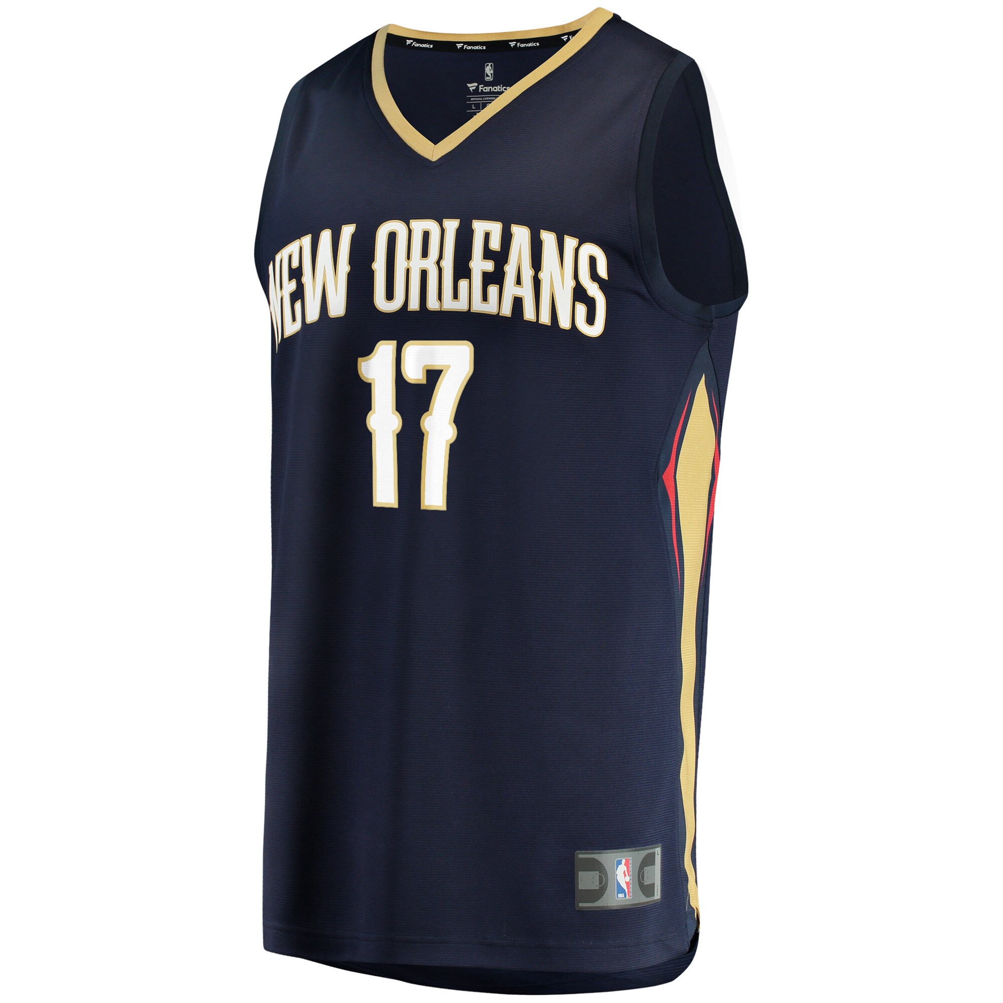 Jonas Valanciunas New Orleans Pelicans Fanatics Fast Break Replica Jersey - Icon Edition - Navy