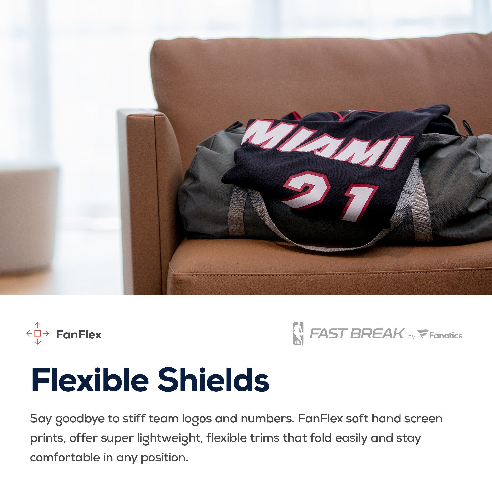 Miami Heat Fanatics Fast Break Custom Replica Jersey Black - Icon Edition