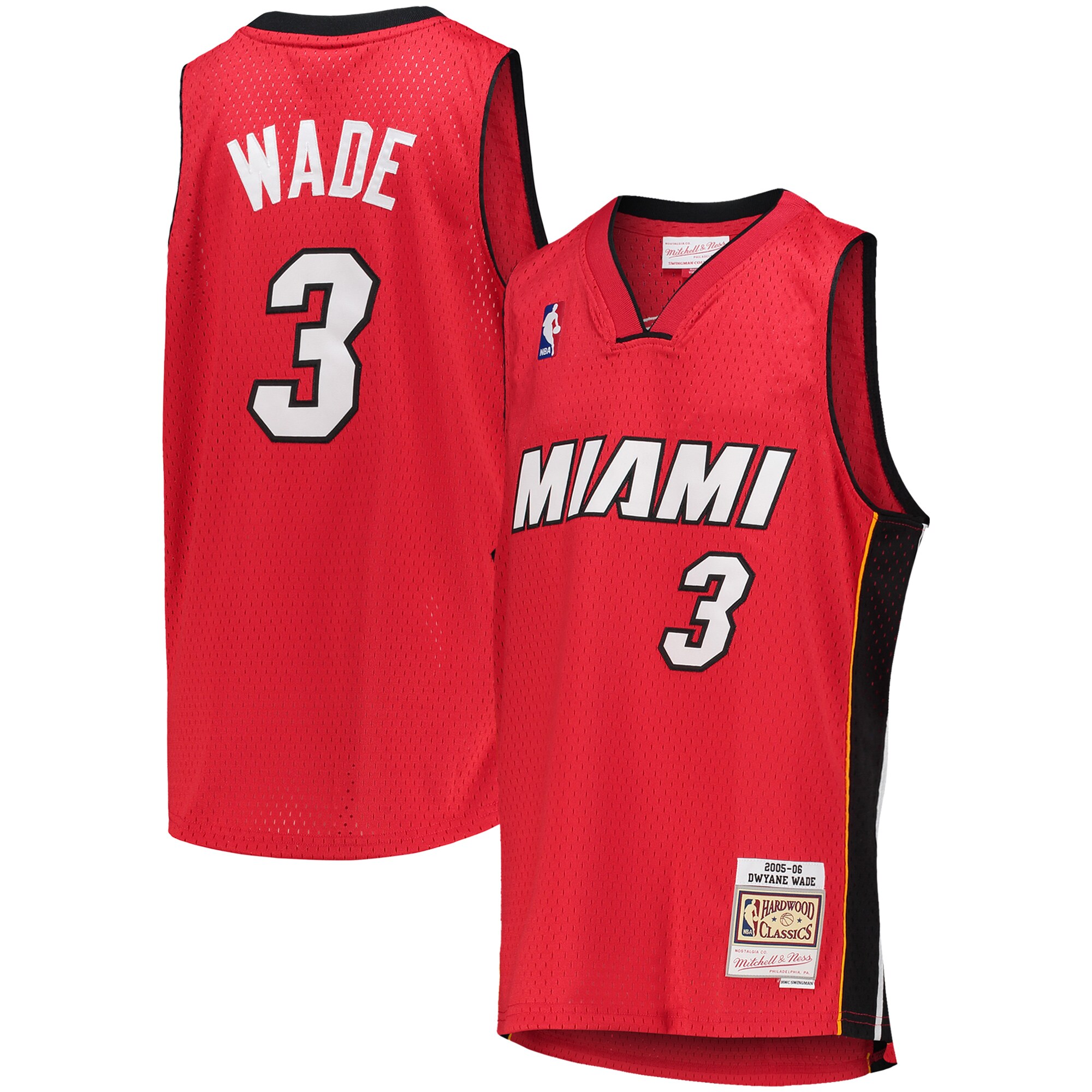 Dwyane Wade Miami Heat Mitchell & Ness Youth 2005\/06 Hardwood Classics Swingman Jersey - Red