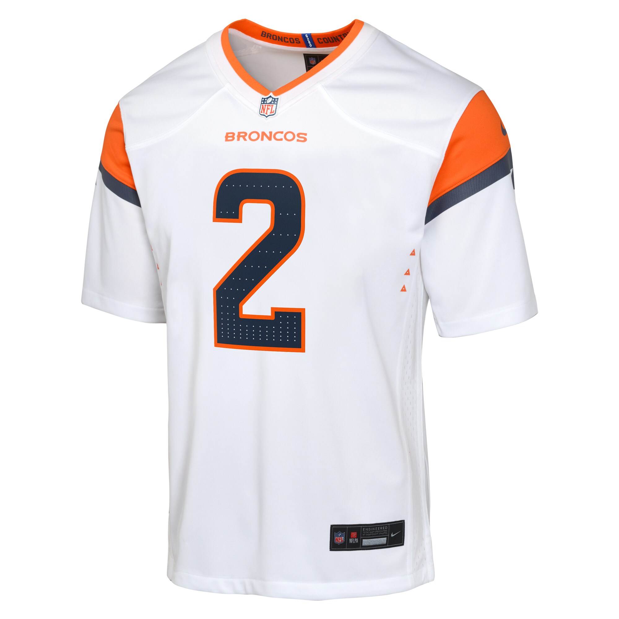 Patrick Surtain II Denver Broncos  Youth Game Jersey - White
