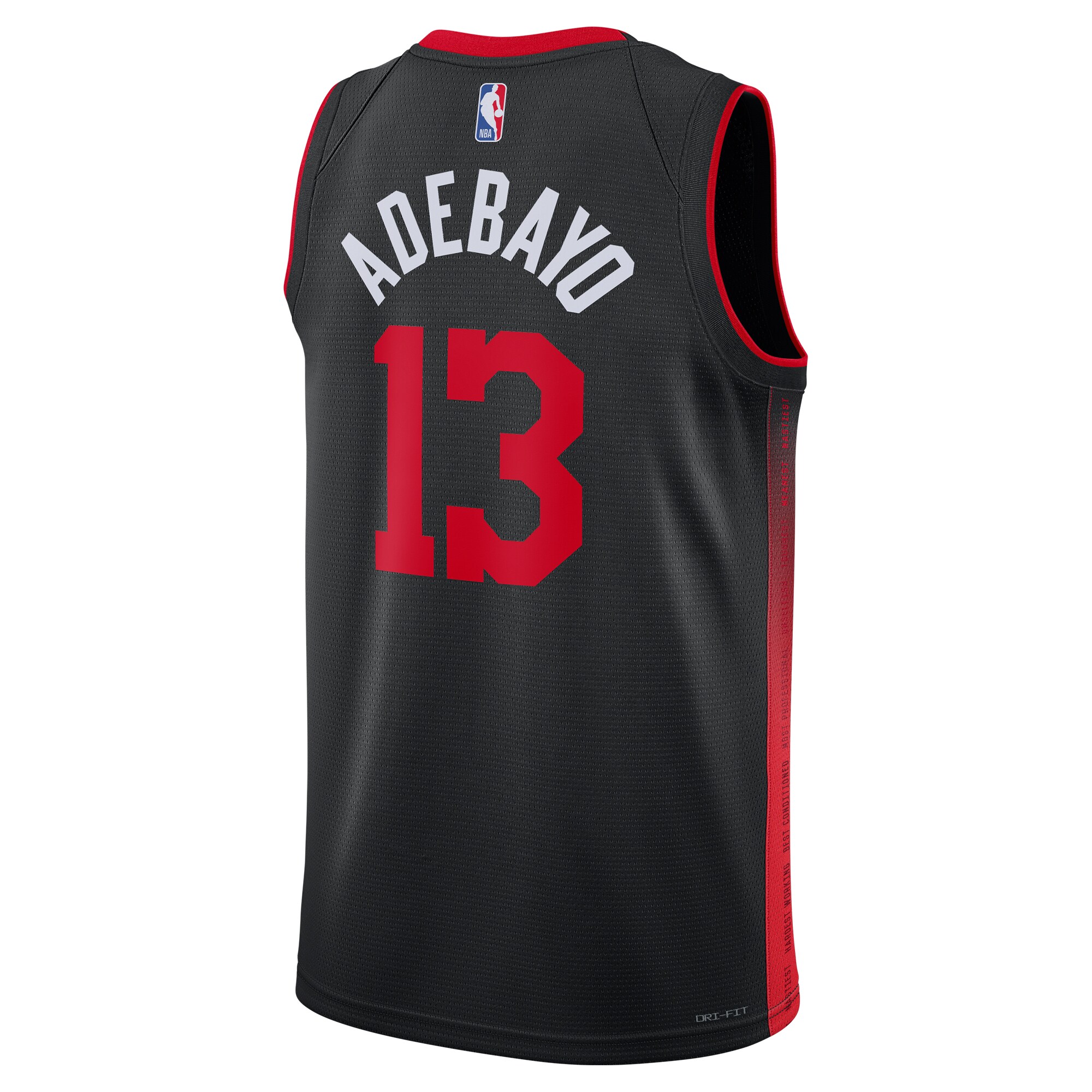 Bam Adebayo Miami Heat  Unisex 2023\/24 Swingman Jersey - Black - City Edition