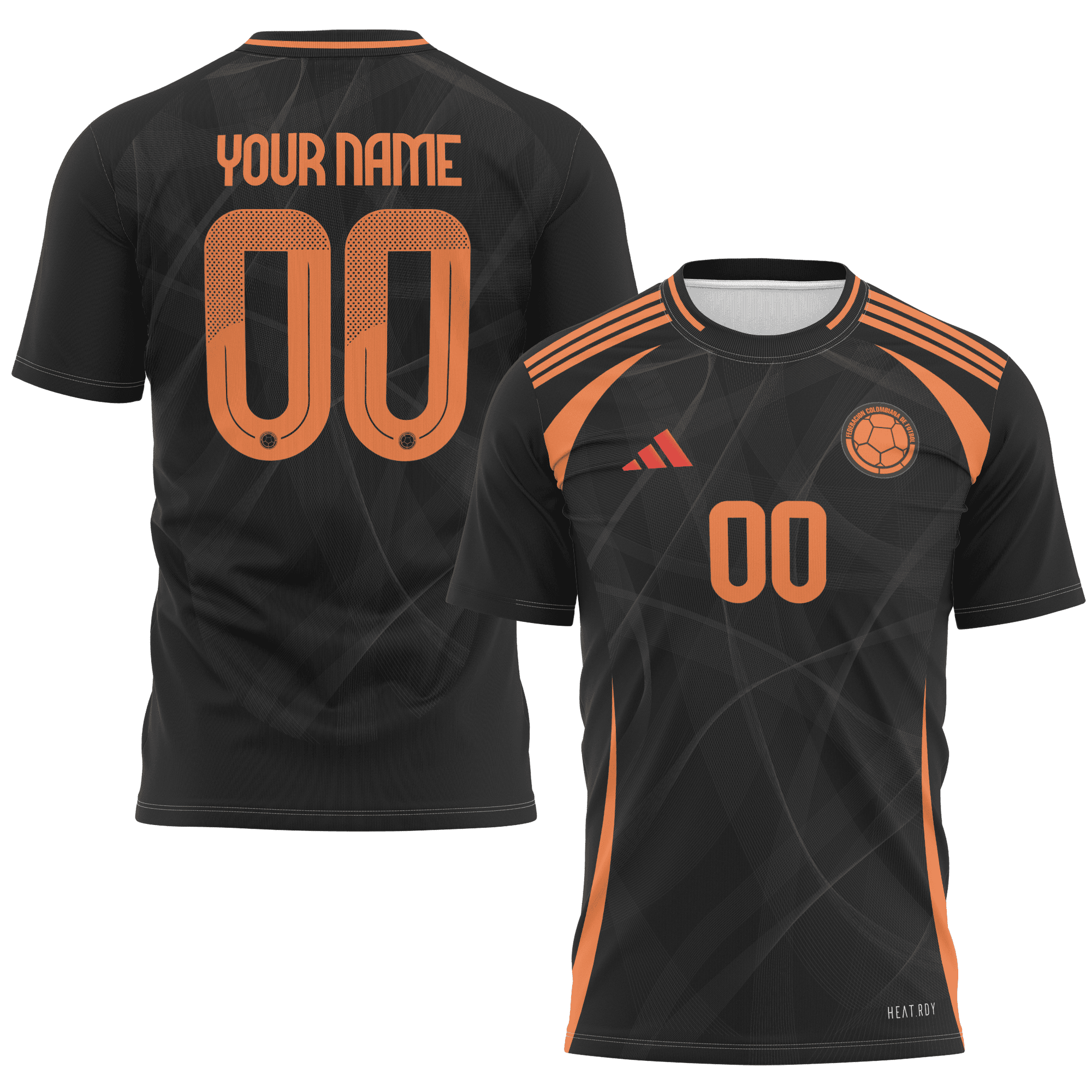 Colombia National Team 2024 Away Kits Custom AOP T-shirt - Black