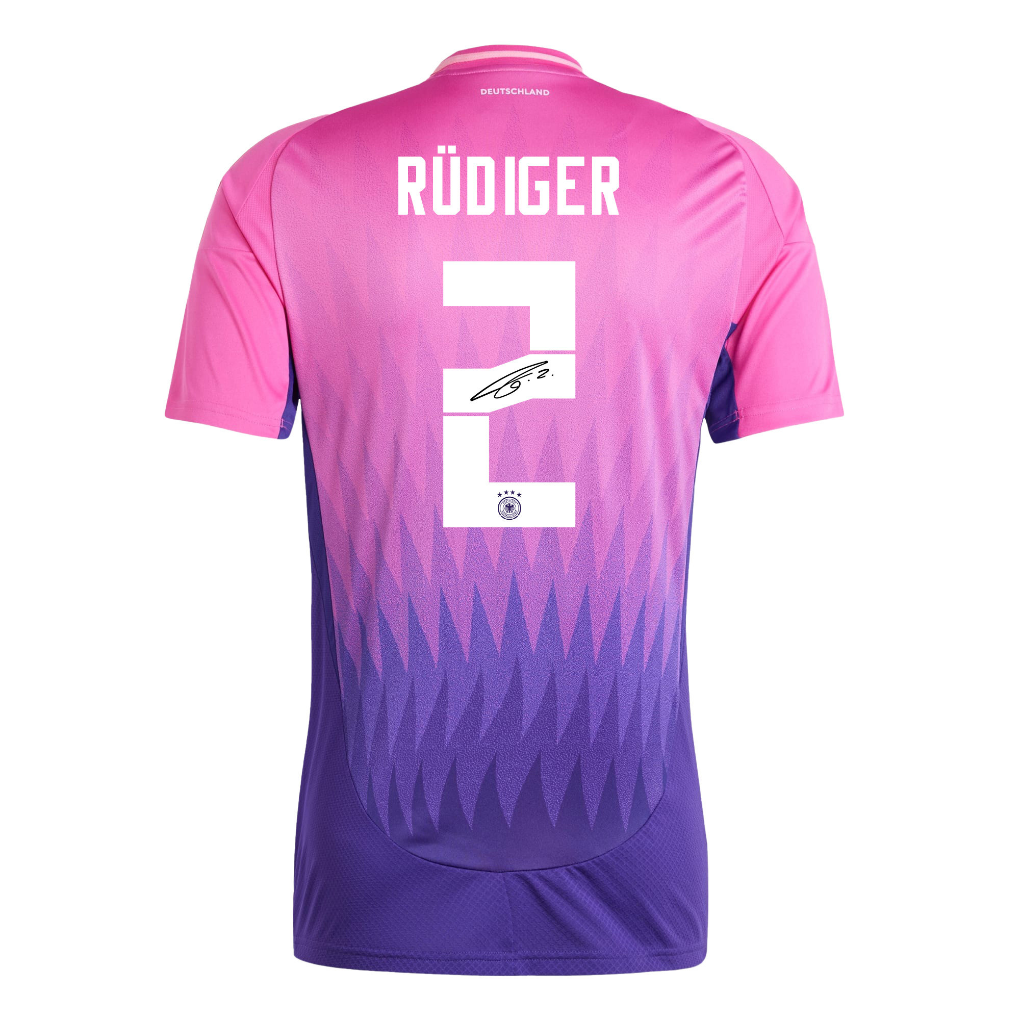 Antonio Rüdiger 2 Signed Germany National Team 2024/25 Away Jersey Autographed - Men