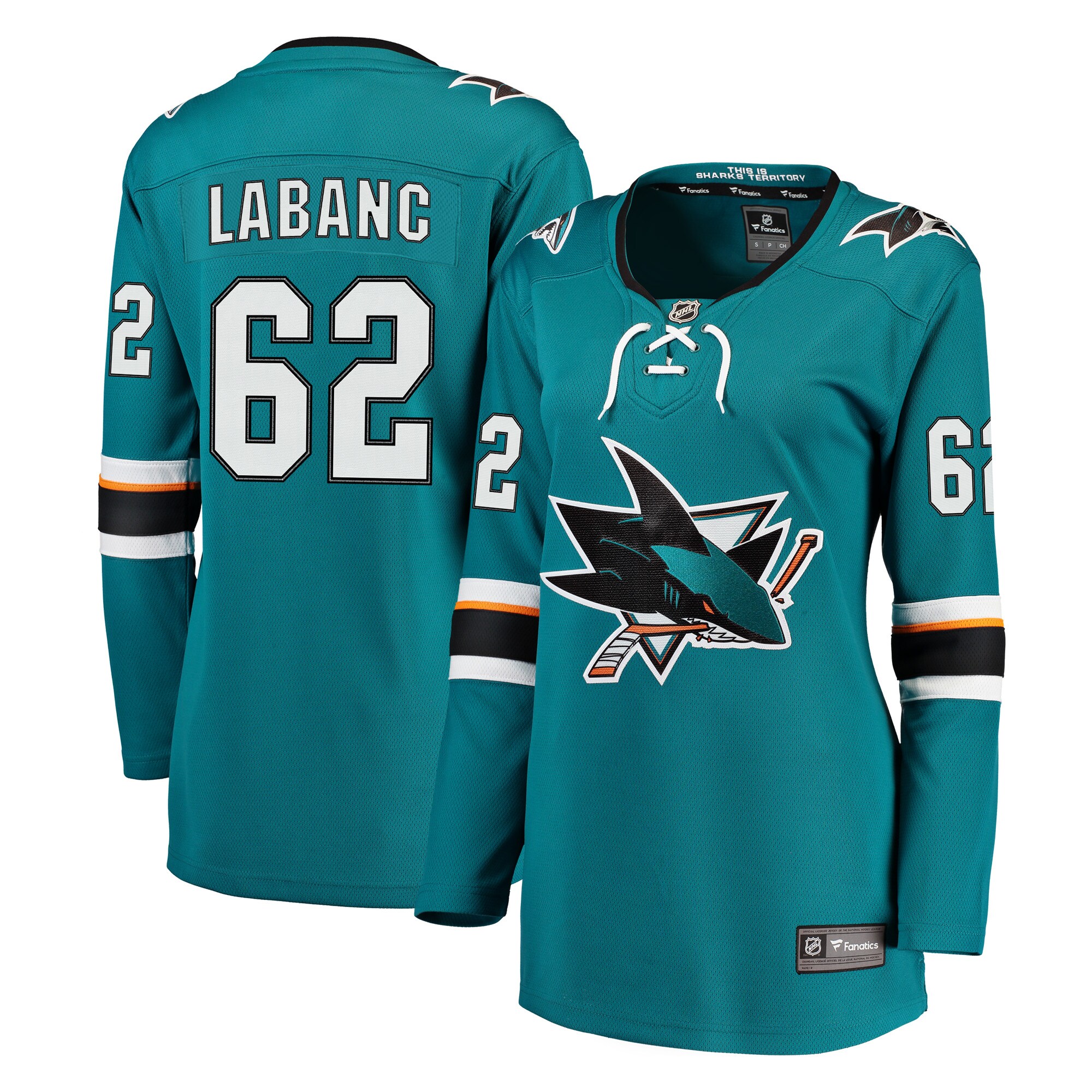 Kevin Labanc San Jose Sharks Fanatics Women's Breakaway Jersey - Teal