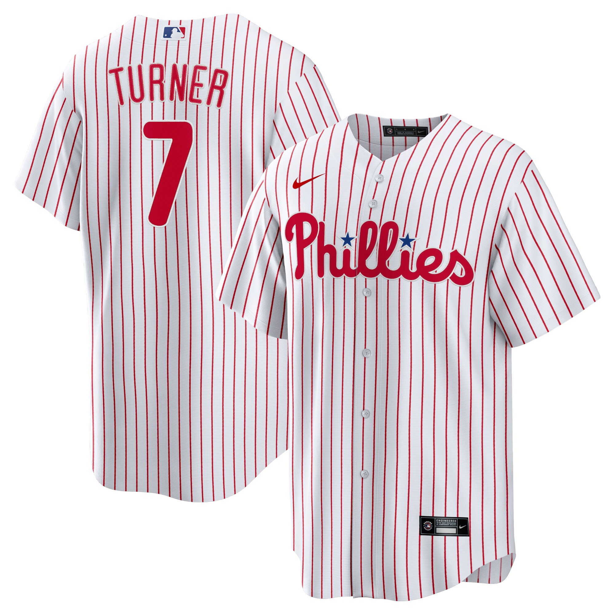 Trea Turner Philadelphia Phillies  Home Replica Player Jersey - White