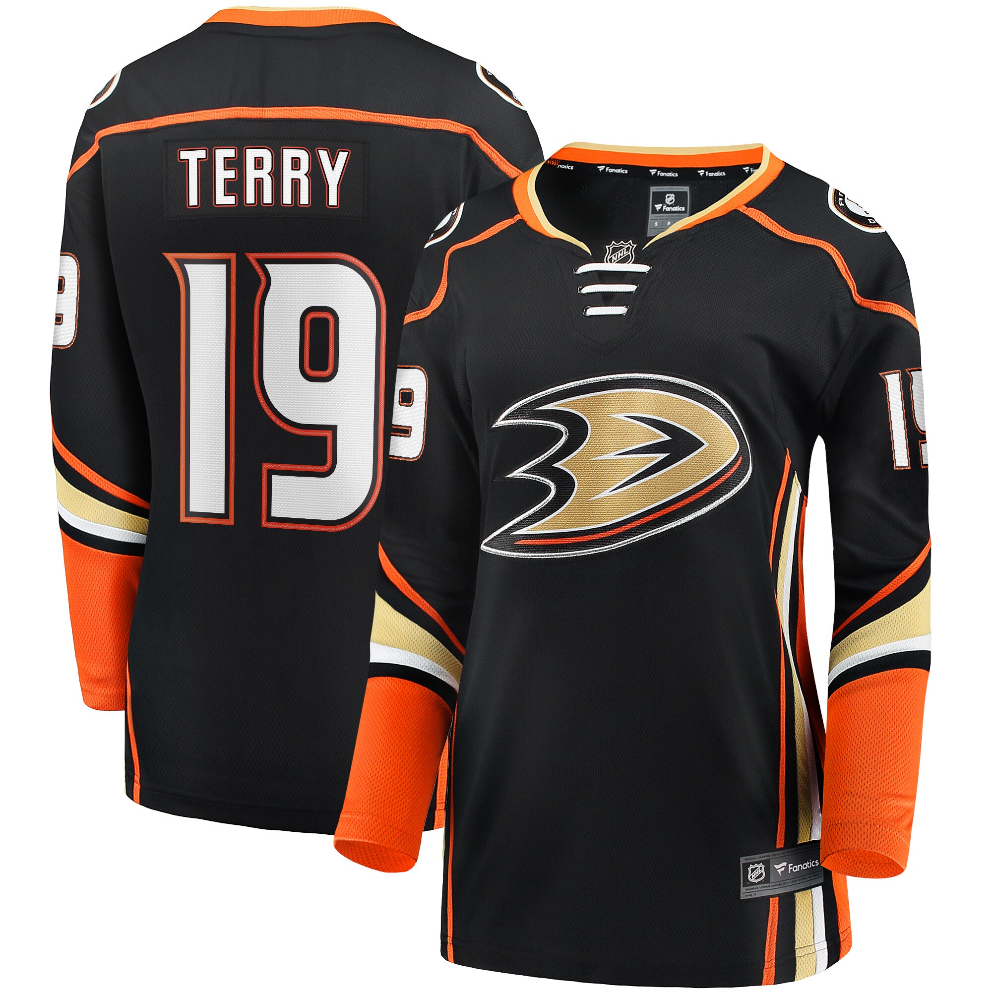 Troy Terry Anaheim Ducks Fanatics Women's Home Team Breakaway Player Jersey - Black