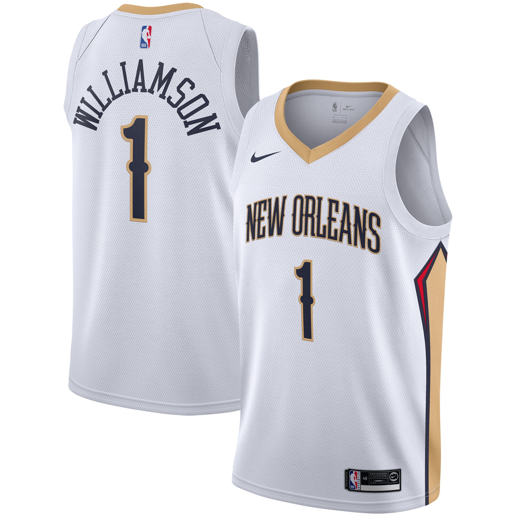 Zion Williamson New Orleans Pelicans  2019\/2020 Swingman Jersey - Association Edition - White