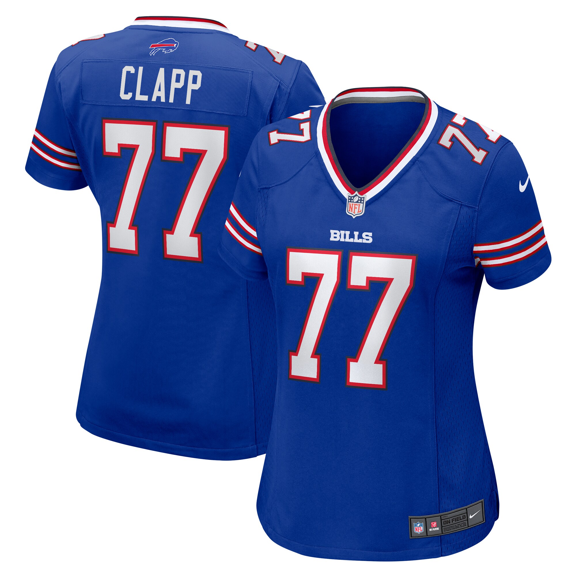Will Clapp Buffalo Bills  Women's Team Game Jersey -  Royal