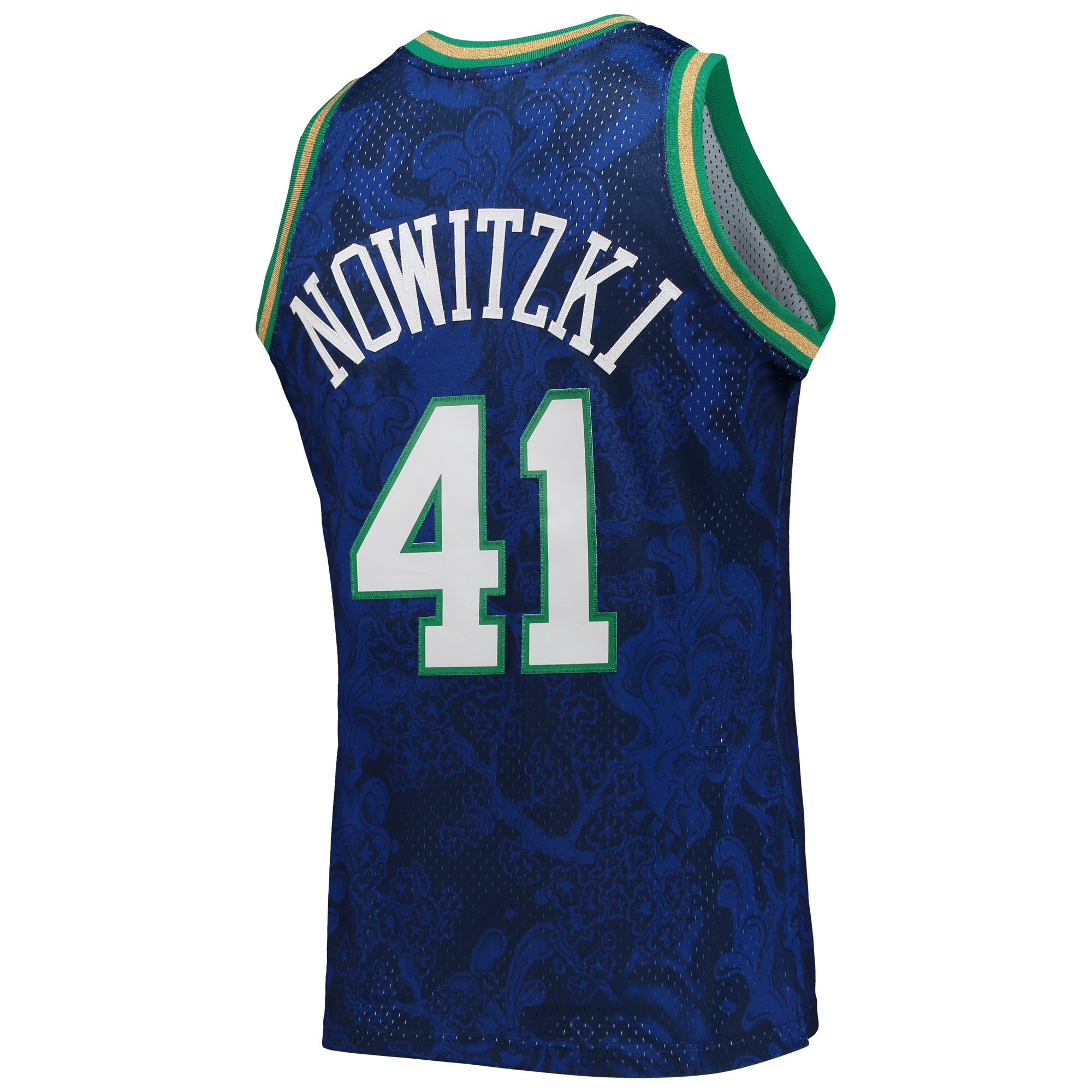Dirk Nowitzki Dallas Mavericks Mitchell & Ness Hardwood Classics 1998\/99 Lunar New Year Swingman Jersey - Blue