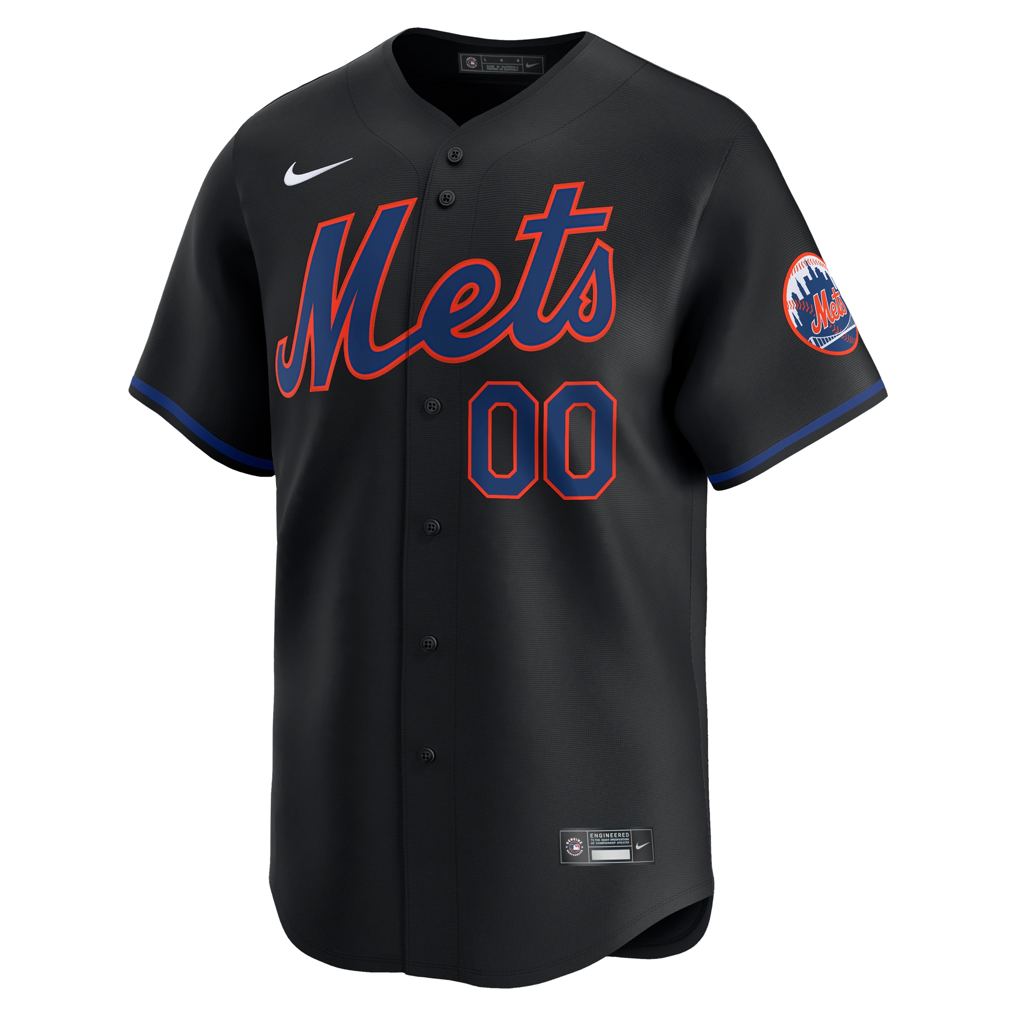 New York Mets   Alternate Limited Custom Jersey\u00c2\u00a0\u00e2\u20ac\u201c Black