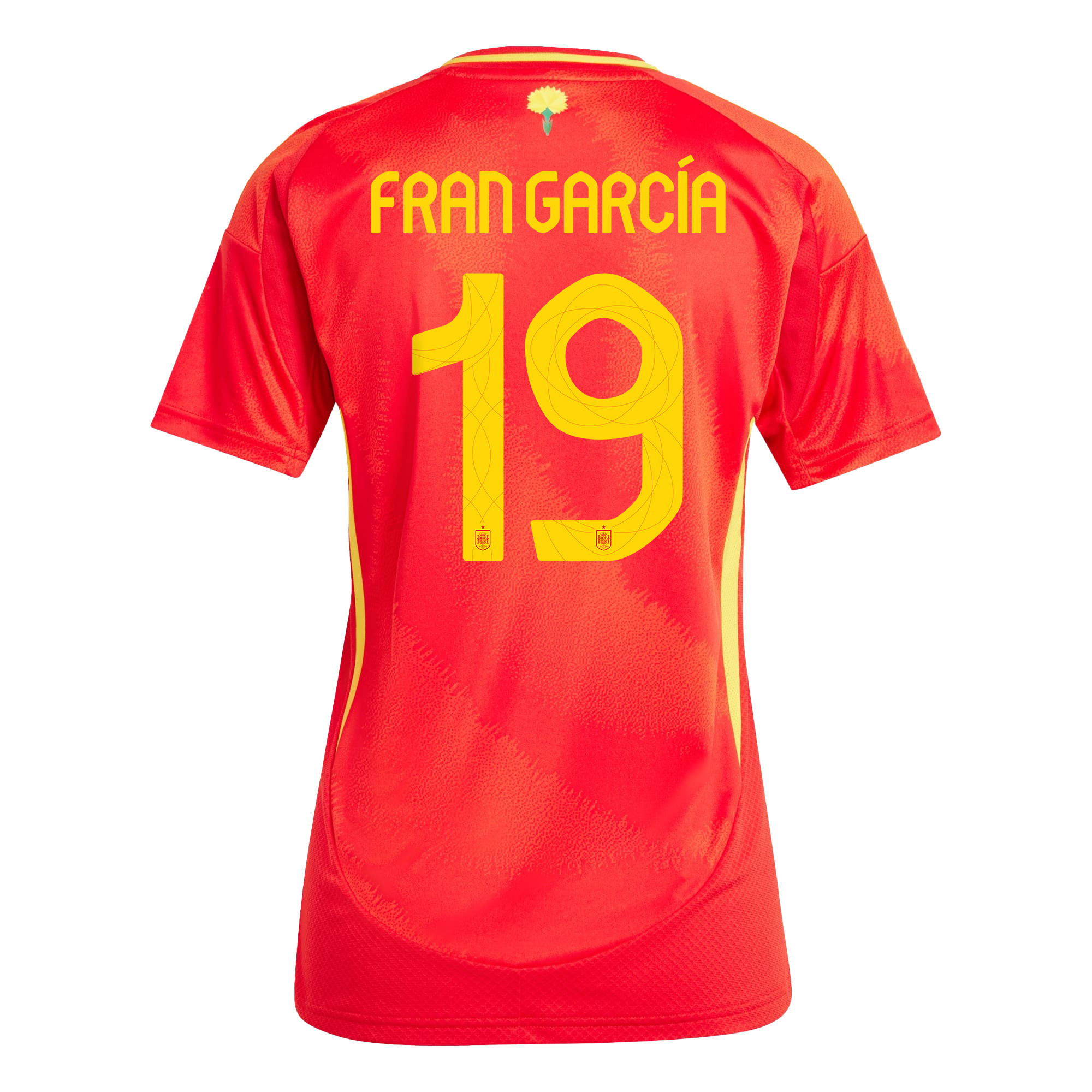 Fran García 19 Spain National Team 2024 Home WOMEN Jersey - Red