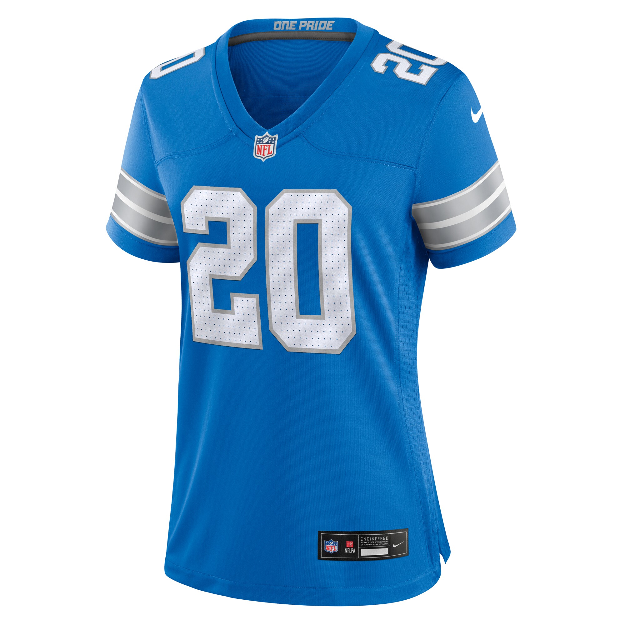 Barry Sanders Detroit Lions  Women's Retired Player Game Jersey - Blue