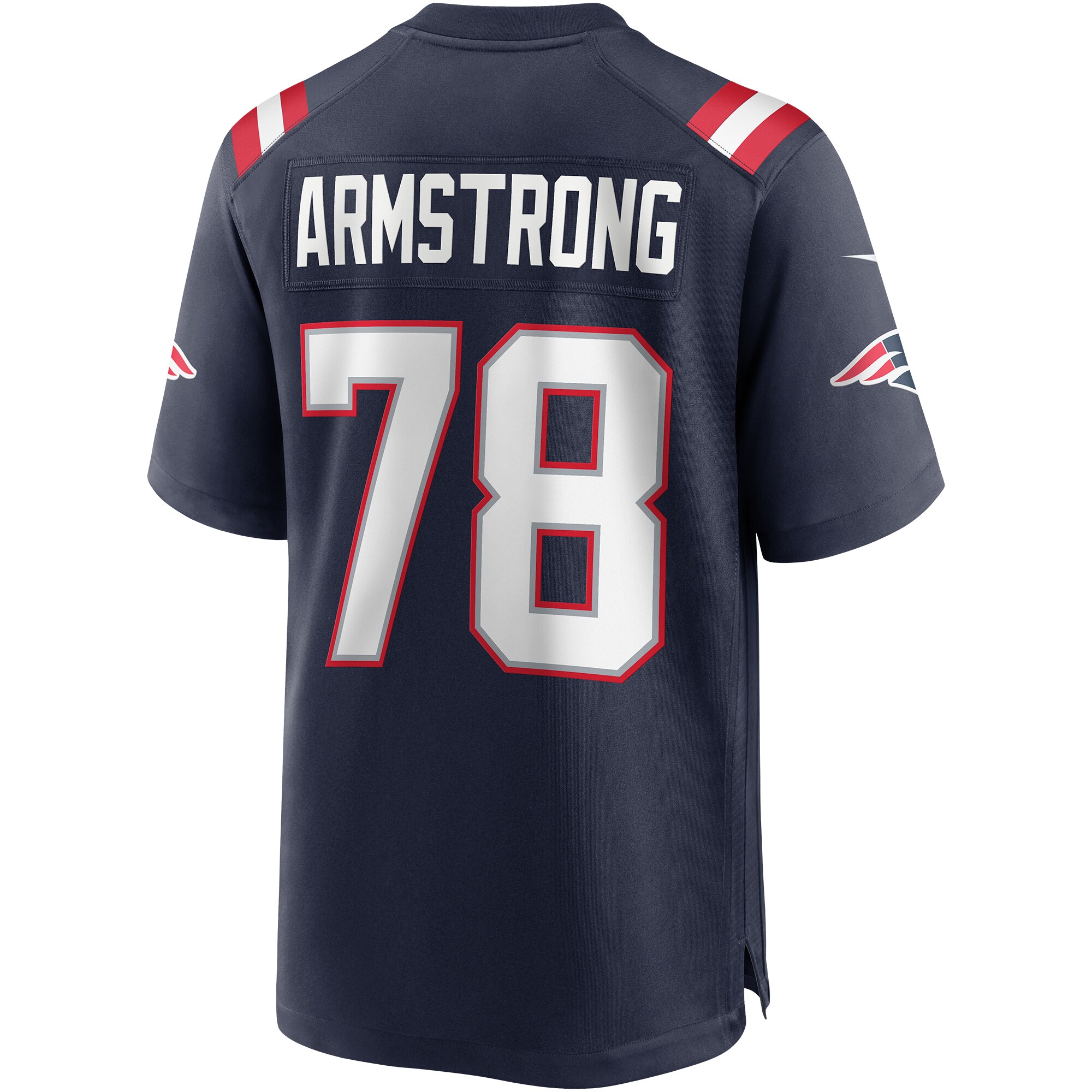 Bruce Armstrong New England Patriots  Game Retired Player Jersey - Navy