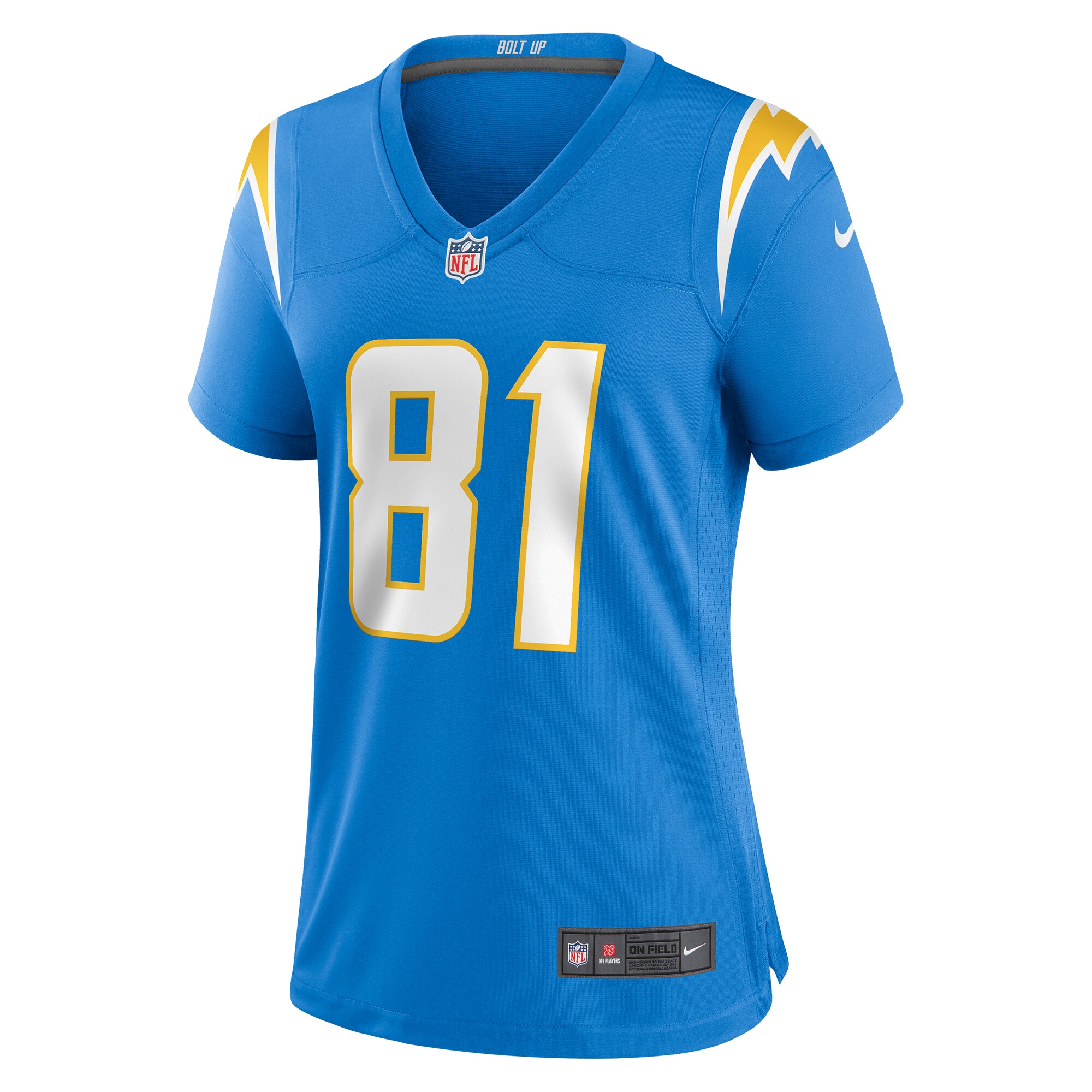 Will Dissly Los Angeles Chargers  Women's  Game Jersey -  Powder Blue
