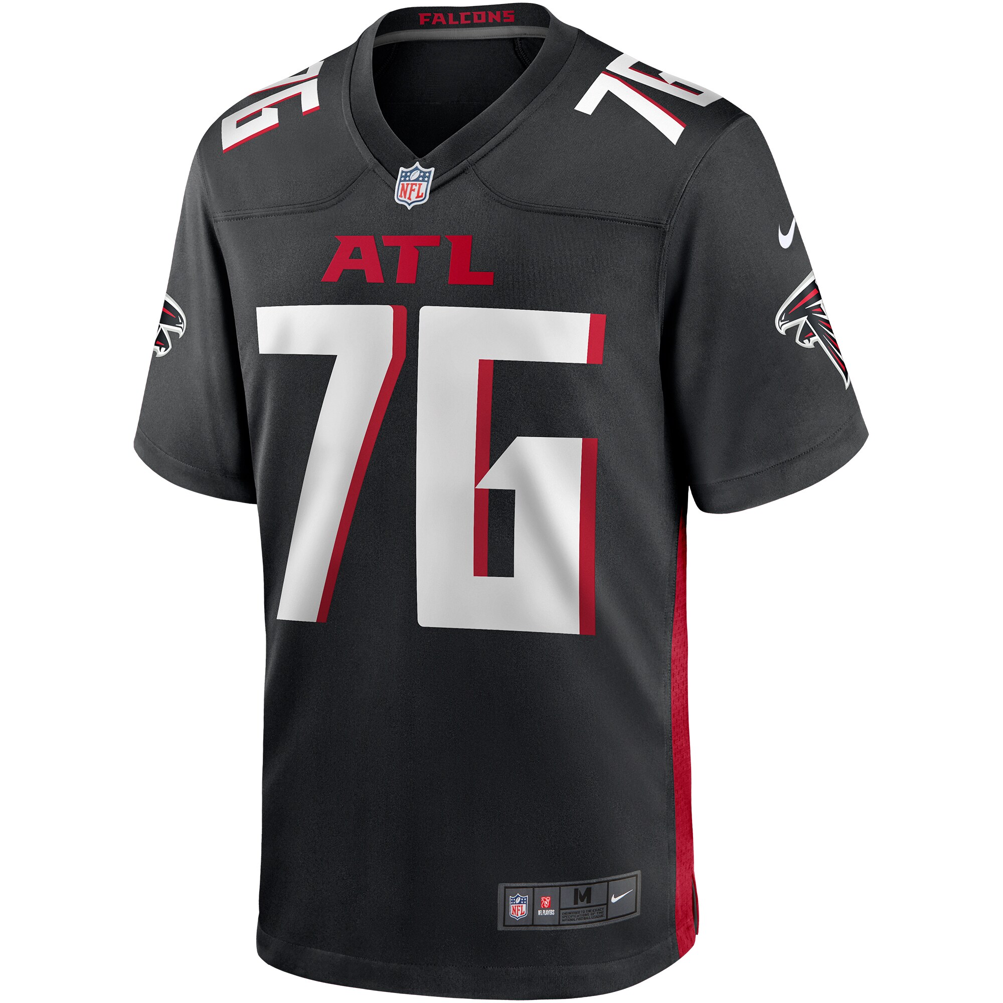 Kaleb McGary Atlanta Falcons  Game Jersey - Black