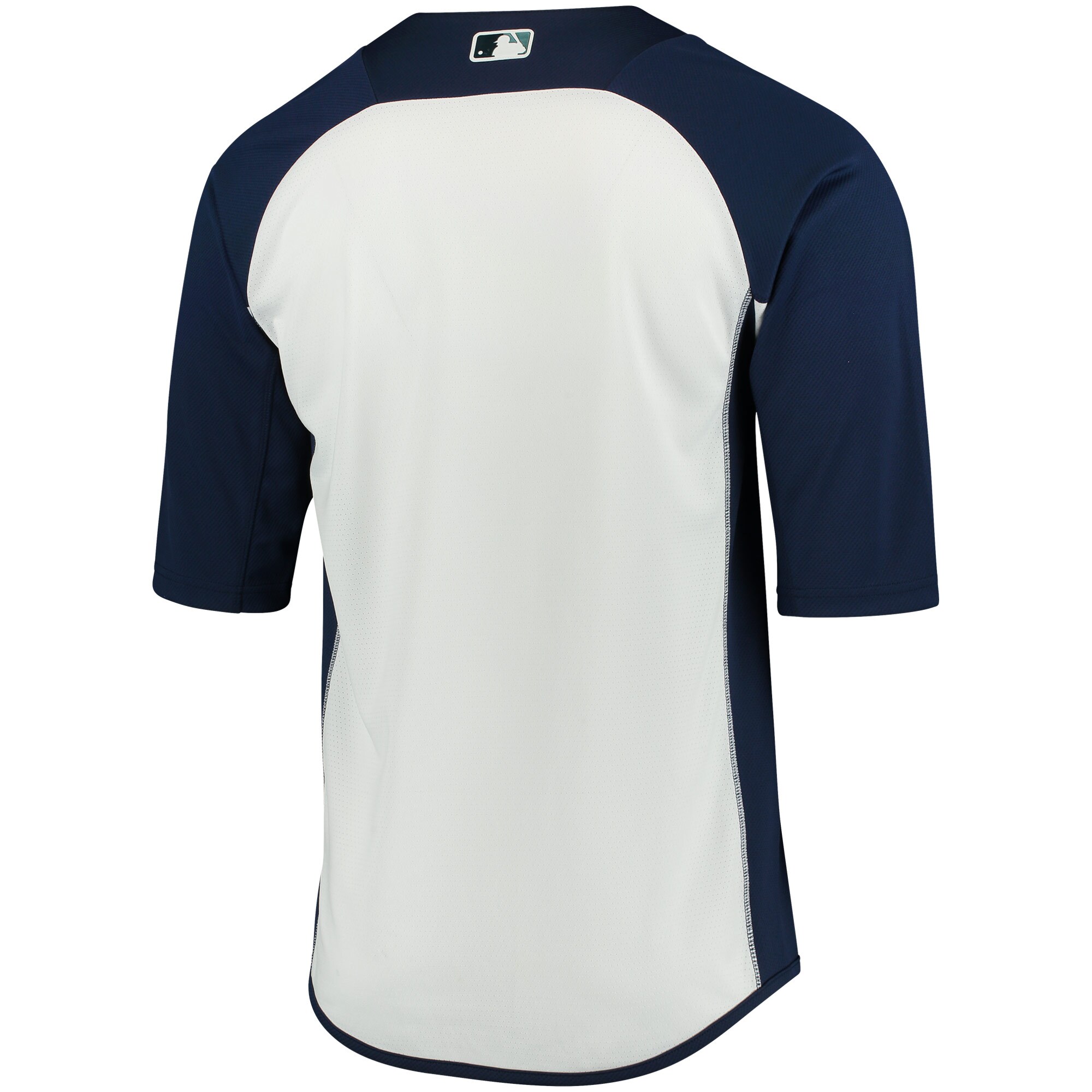 San Diego Padres Majestic Authentic Collection On-Field 3\/4-Sleeve Batting Practice Jersey - Navy\/White