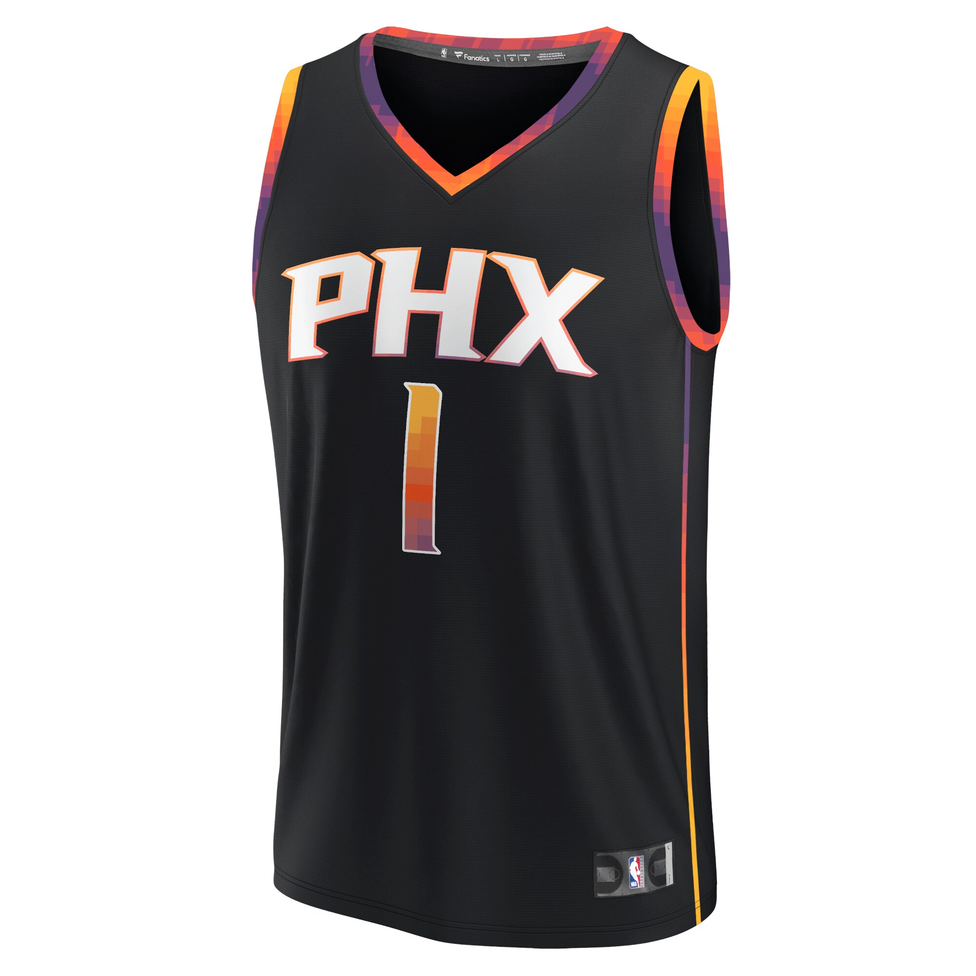 Devin Booker Phoenix Suns Fanatics Fast Break Replica Player Jersey - Statement Edition - Black