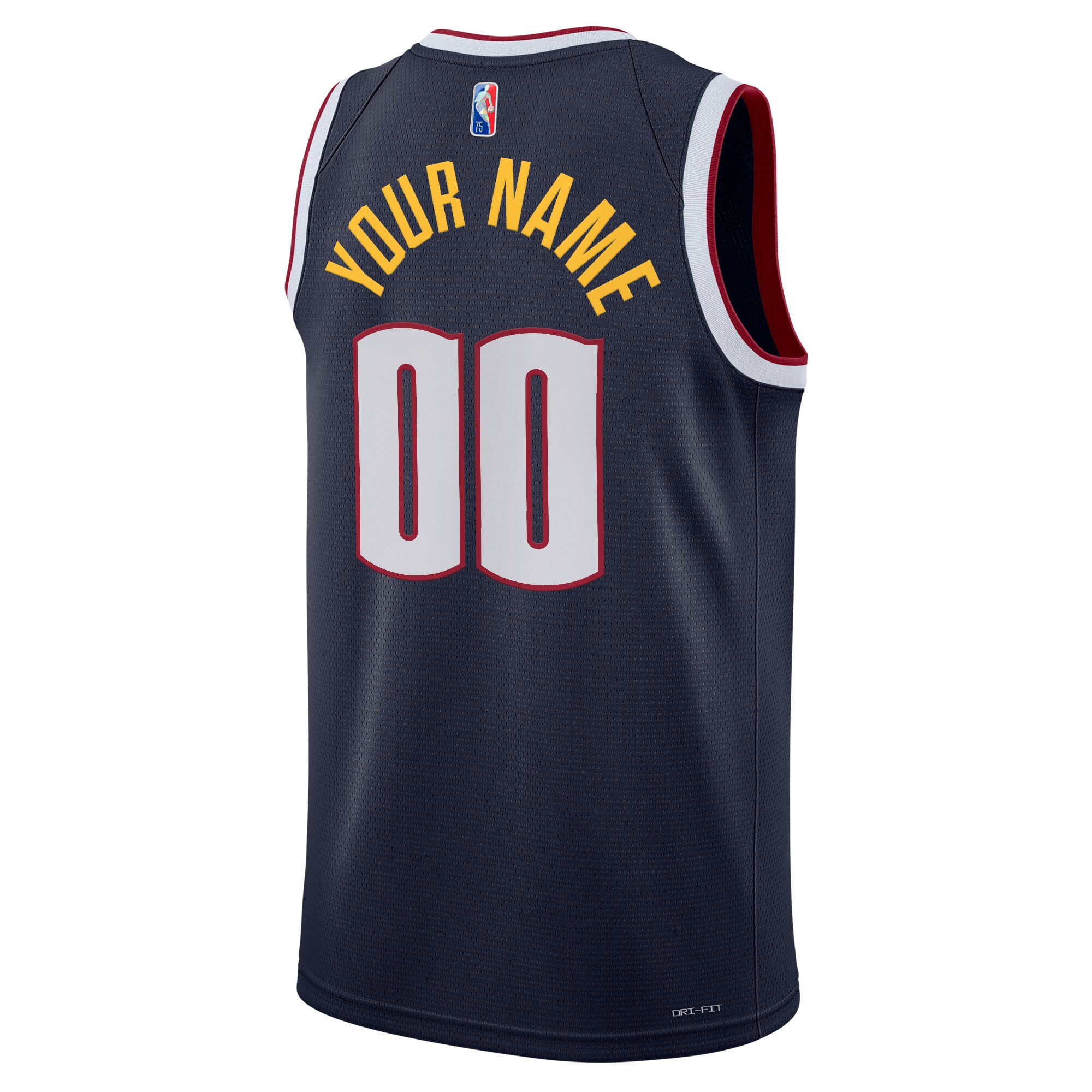 Denver Nuggets  2021\/22 Diamond Swingman Custom Jersey - Icon Edition - Navy