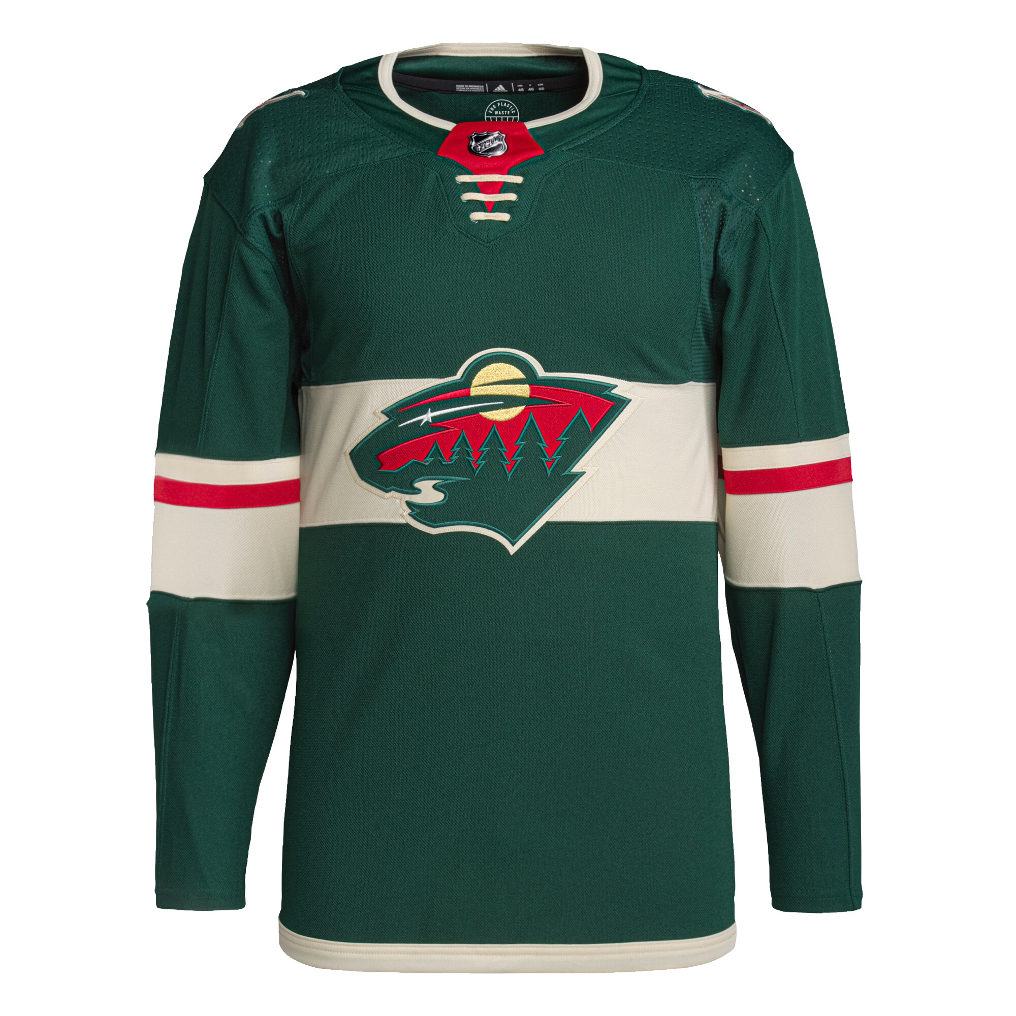 Minnesota Wild adidas Home Primegreen Authentic Jersey - Green