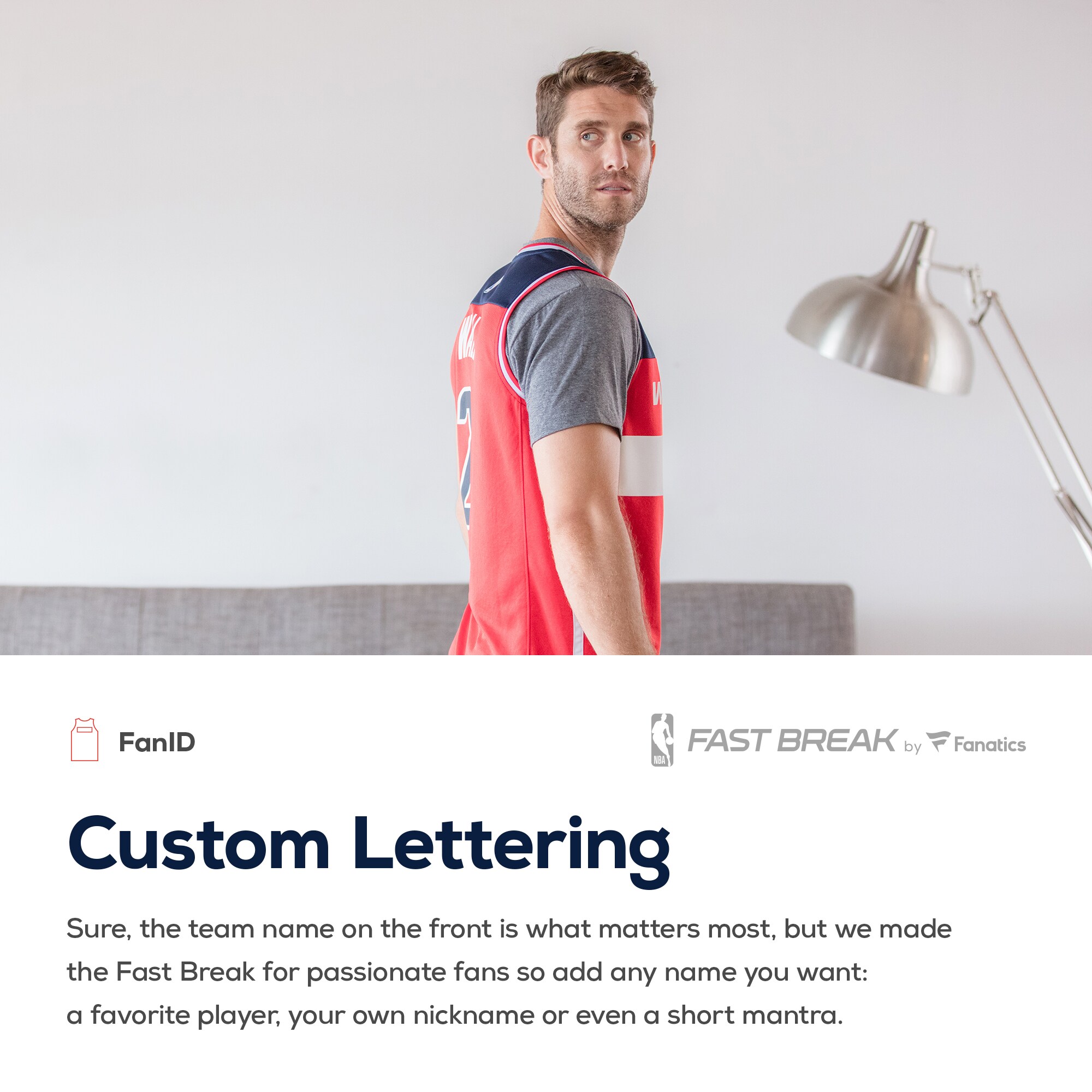 Washington Wizards Fanatics Youth Fast Break Custom Replica Jersey Red - Icon Edition