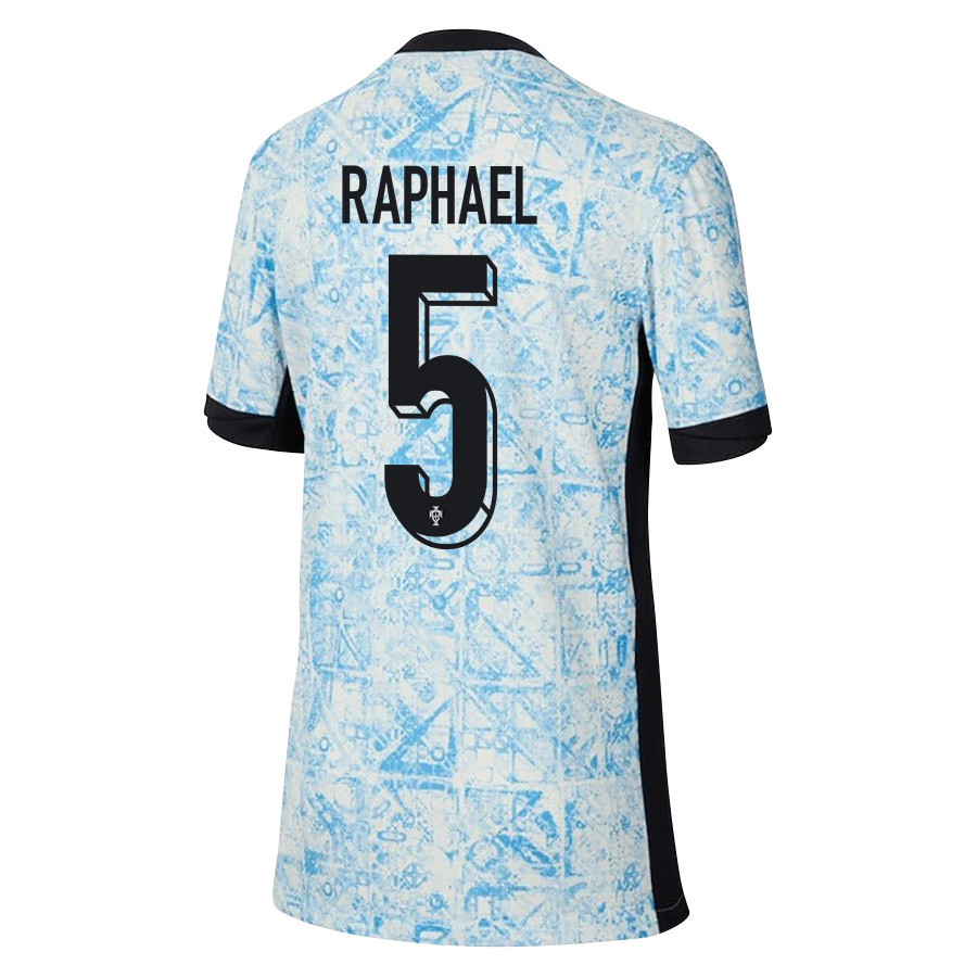 Raphaël Guerreiro 5 Portugal National Team 2024/25 Away YOUTH Jersey - Cream/Blue