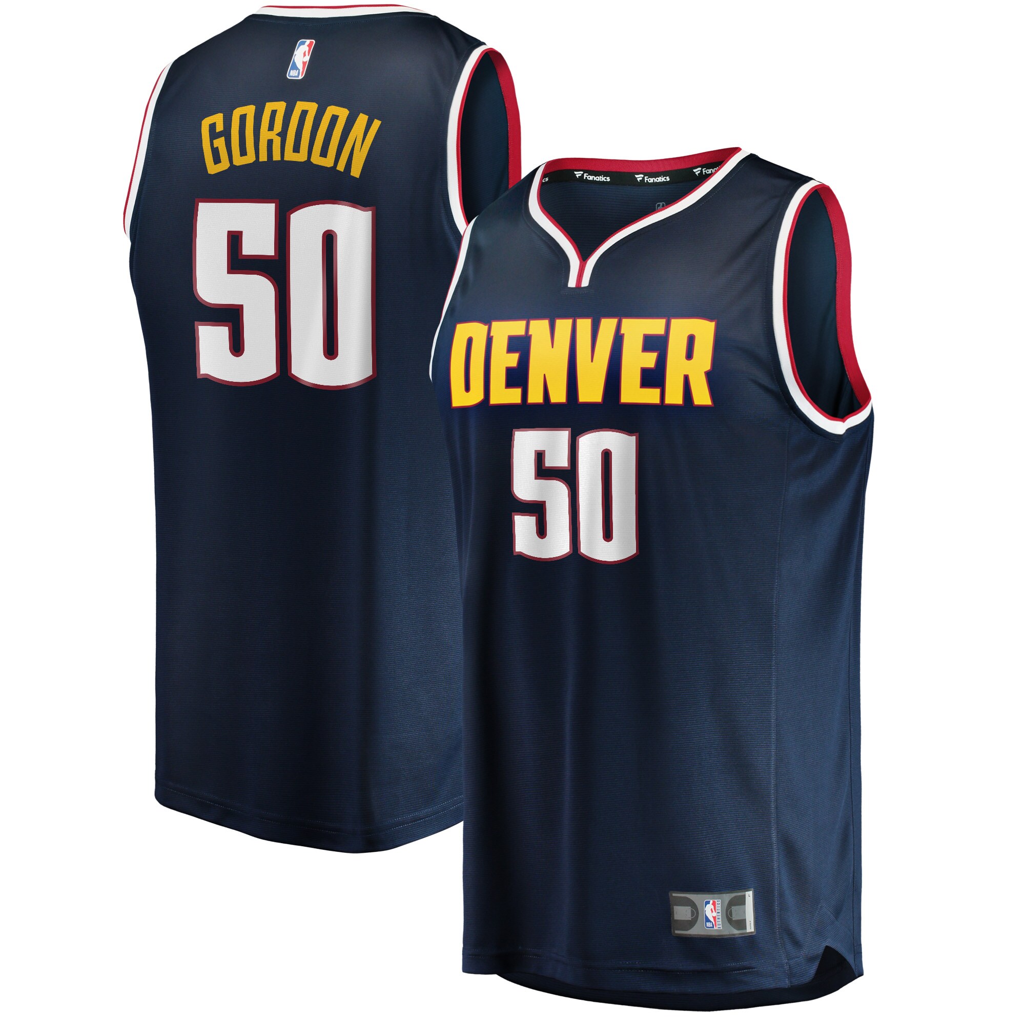 Aaron Gordon Denver Nuggets Fanatics 2020\/21 Fast Break Road Replica Jersey - Icon Edition - Navy