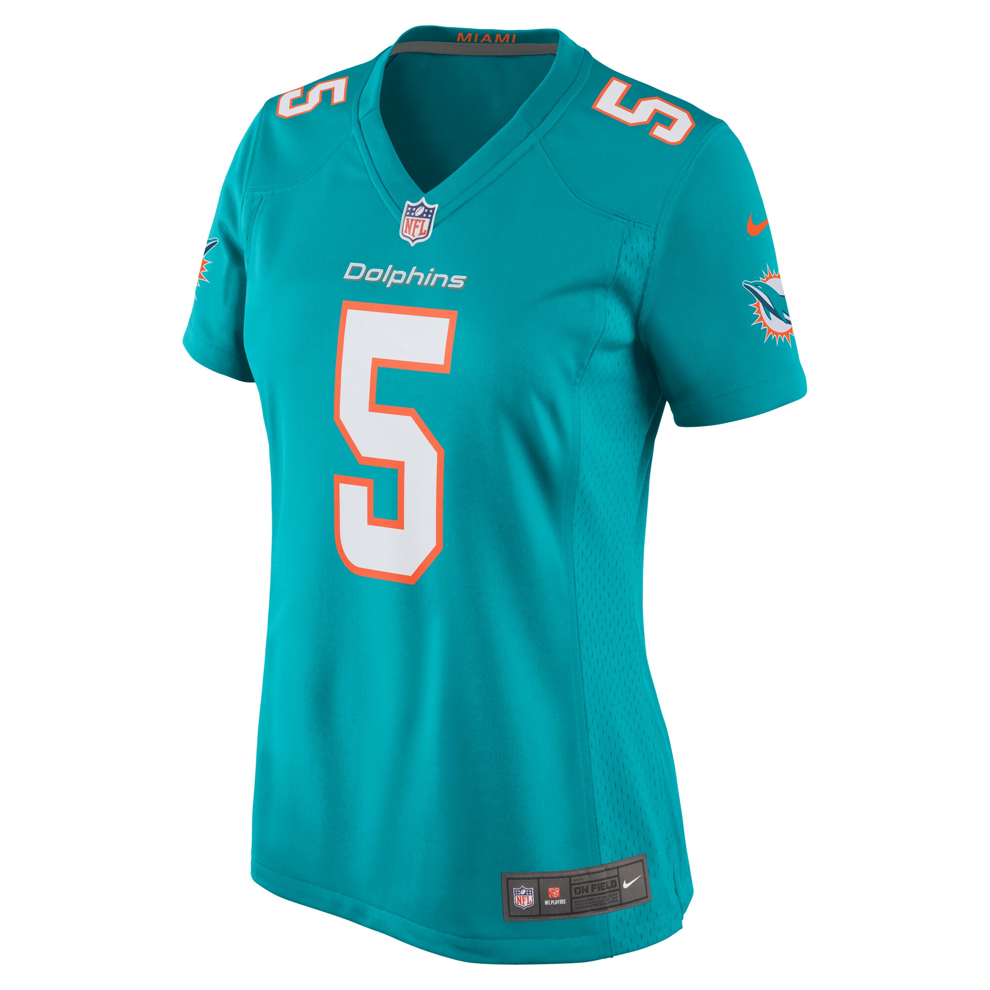 Jalen Ramsey Miami Dolphins  Women's Player Jersey - Aqua