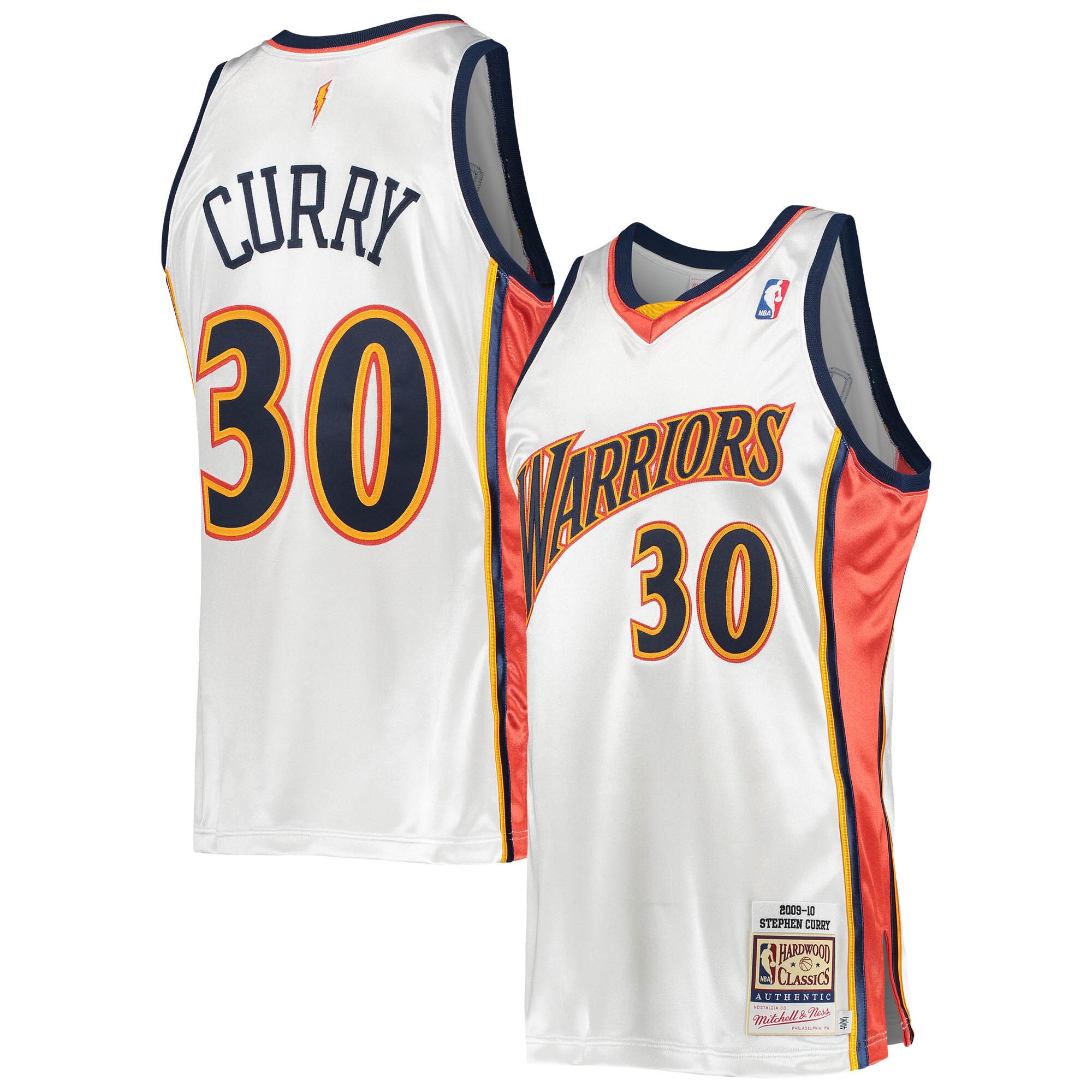 Stephen Curry Golden State Warriors Mitchell & Ness 2009\/10 Hardwood Classics Authentic Jersey - White