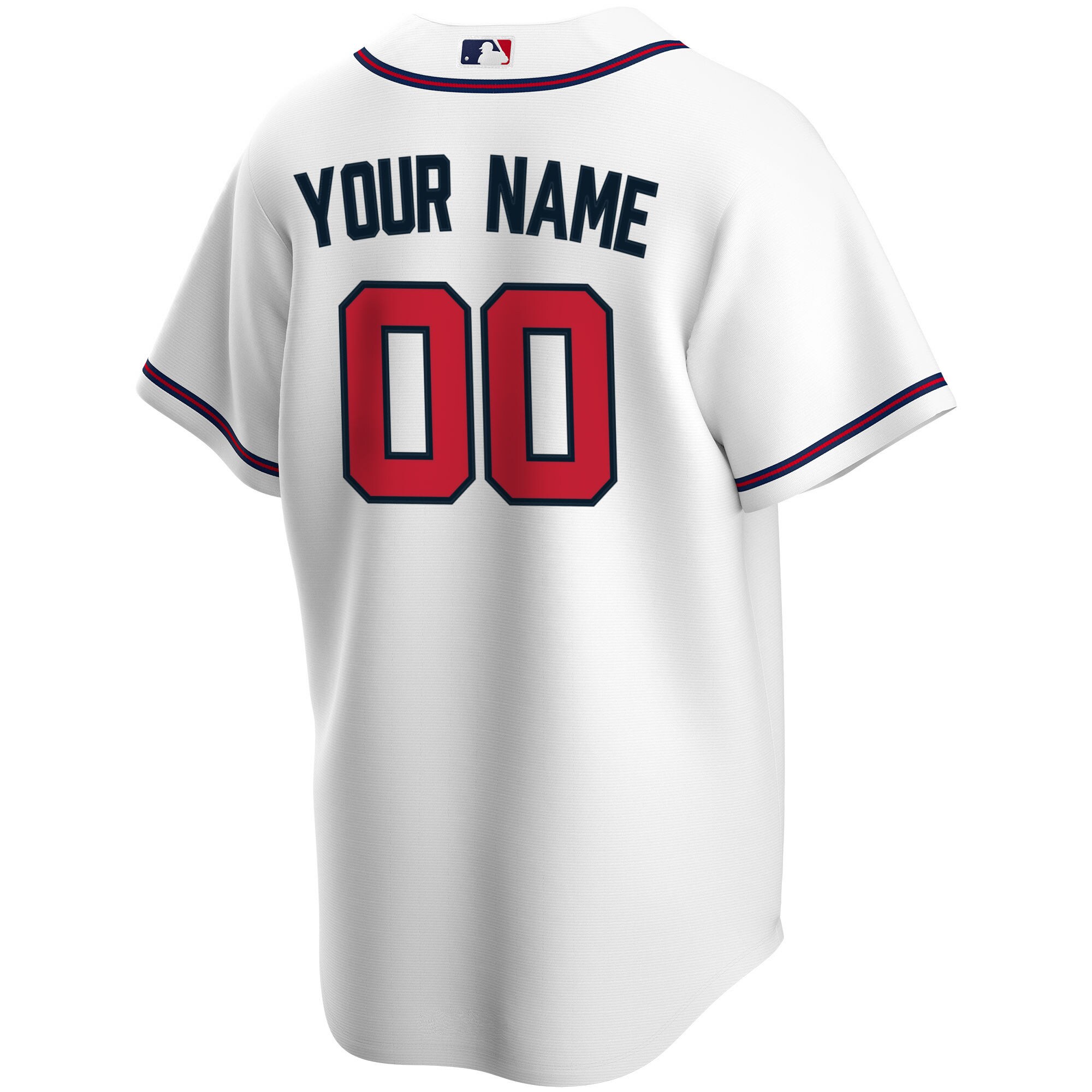 Atlanta Braves  Home Replica Custom Jersey - White