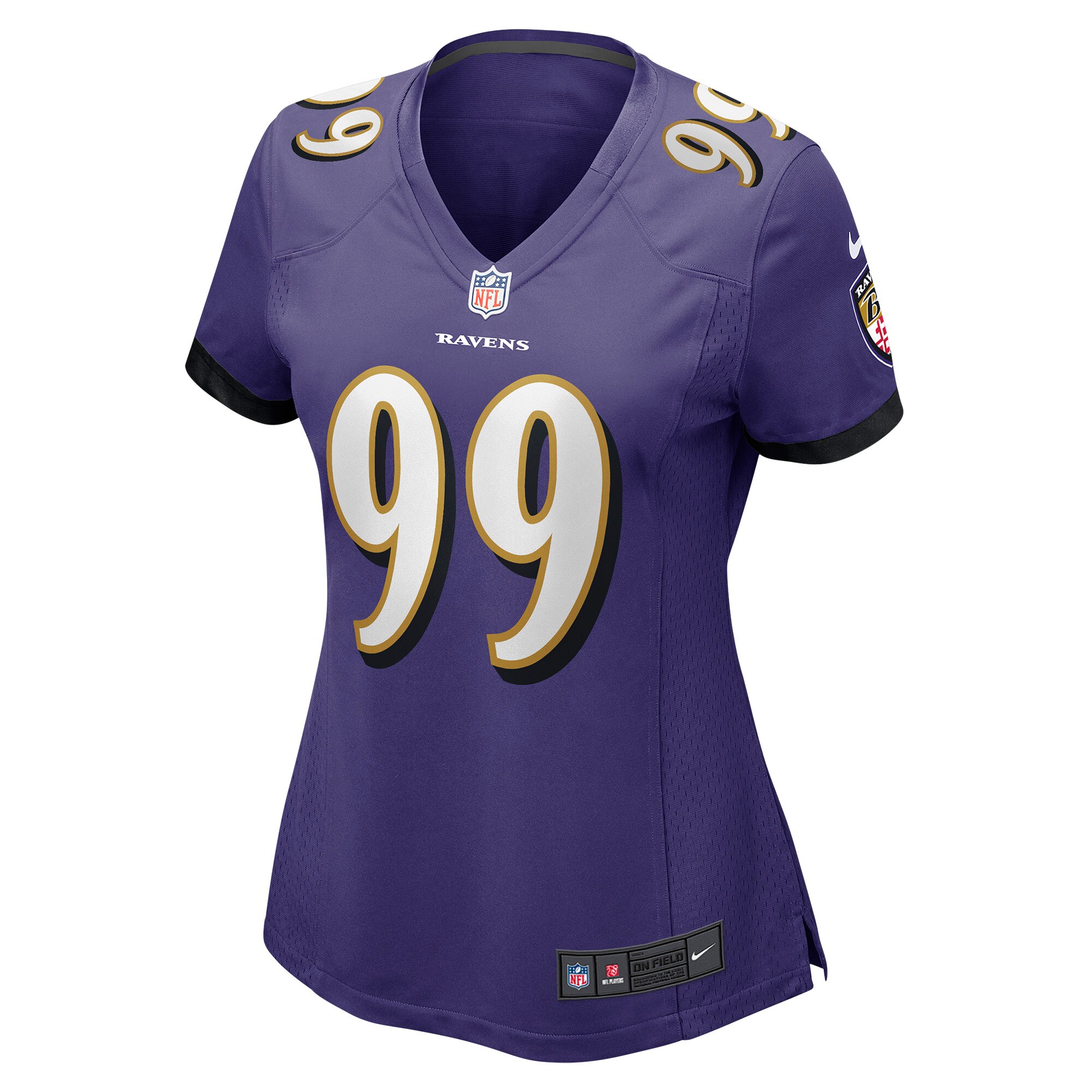 Odafe Oweh Baltimore Ravens  Women's Game Jersey - Purple