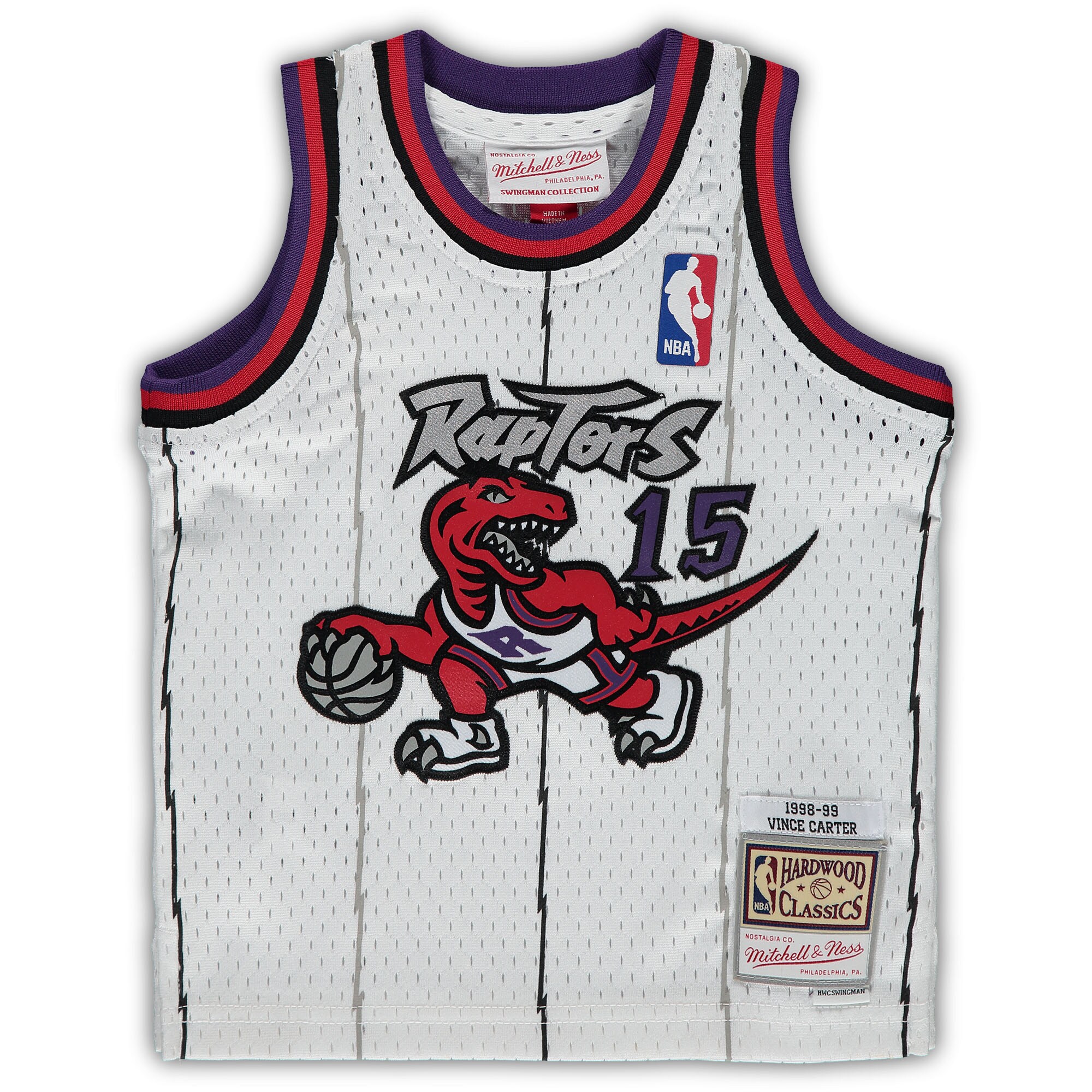 Vince Carter Toronto Raptors Mitchell & Ness Infant 1998\/99 Hardwood Classics Player Jersey - White