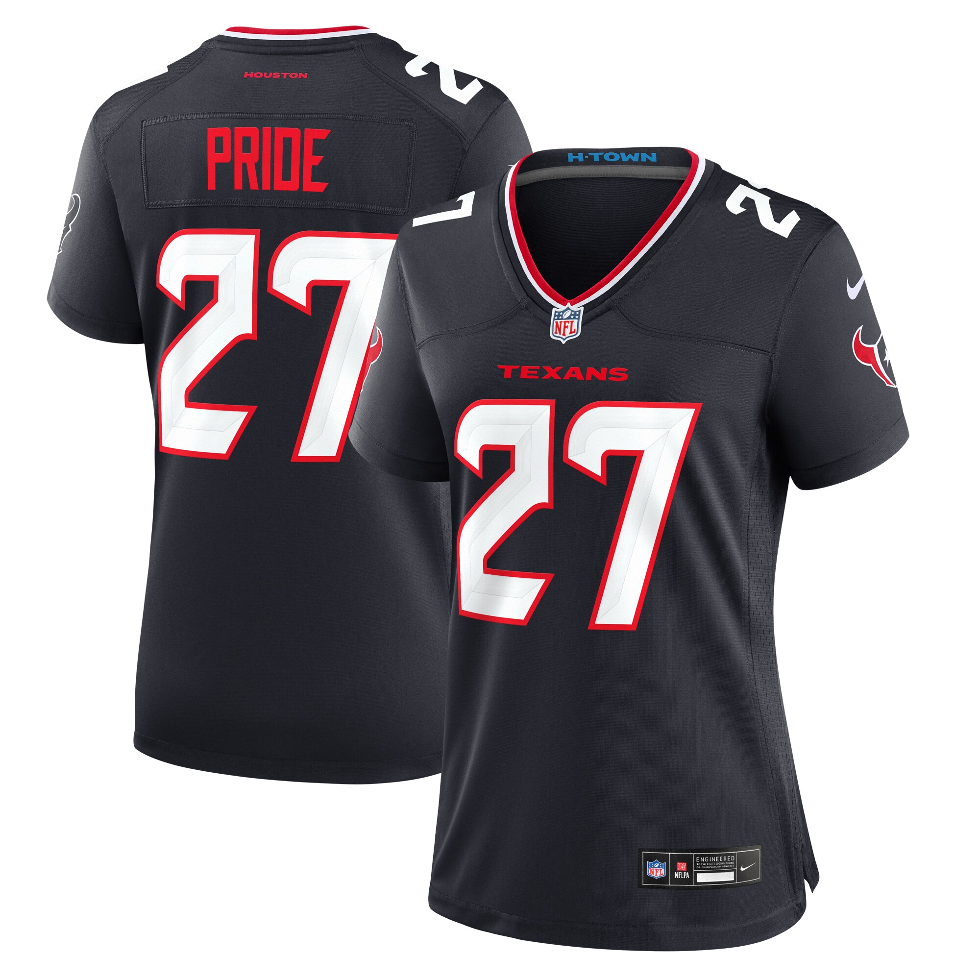 Troy Pride Houston Texans  Women's Team Game Jersey -  Navy