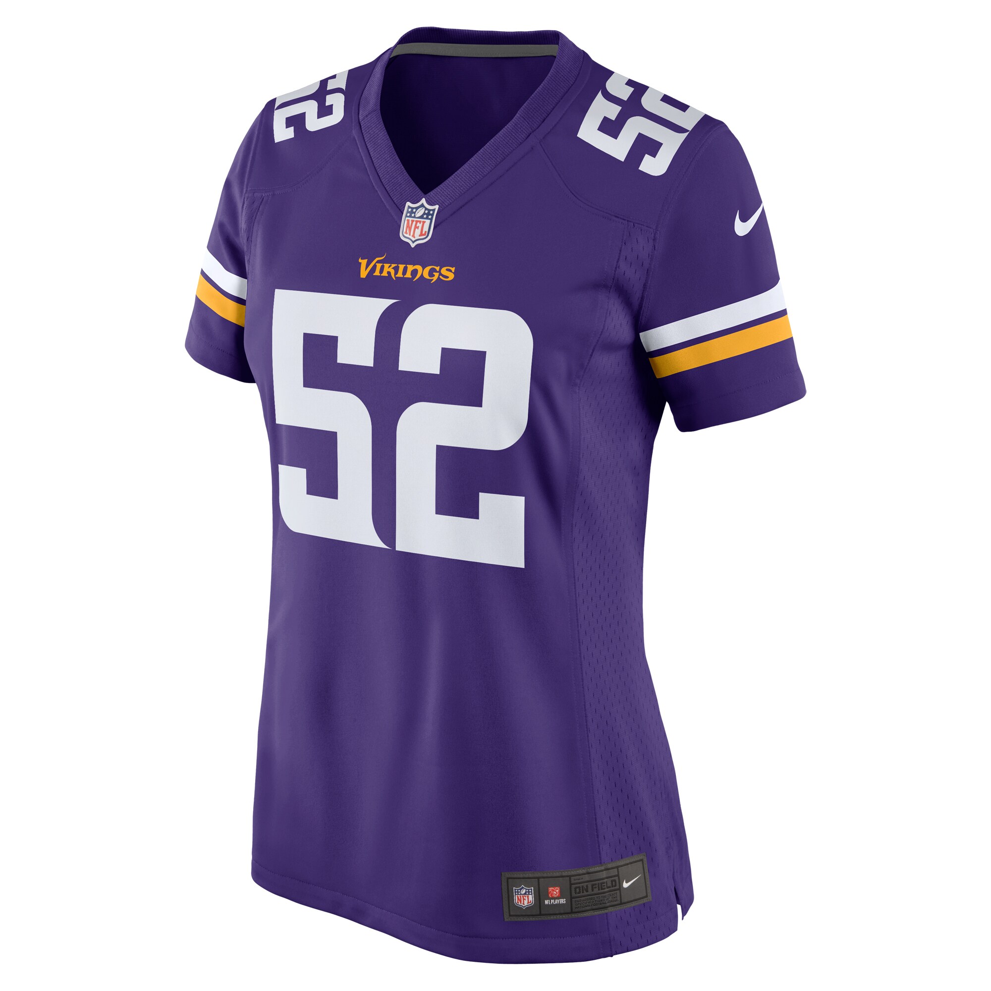 Jihad Ward Minnesota Vikings  Women's Team Game Jersey -  Purple
