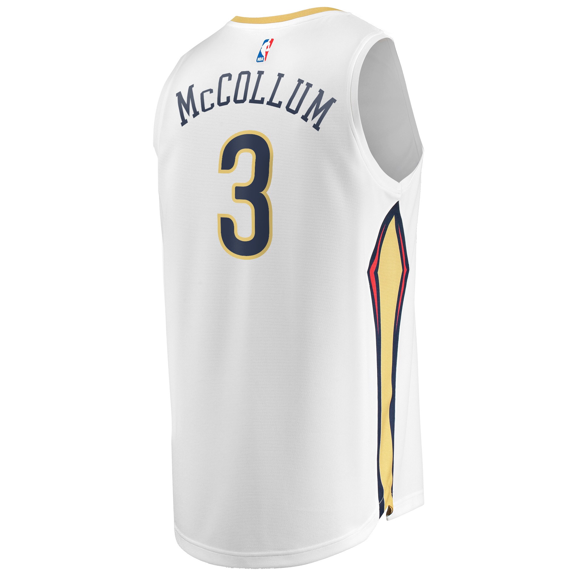 C.J. McCollum New Orleans Pelicans Fanatics Fast Break Replica Jersey - Association Edition - White