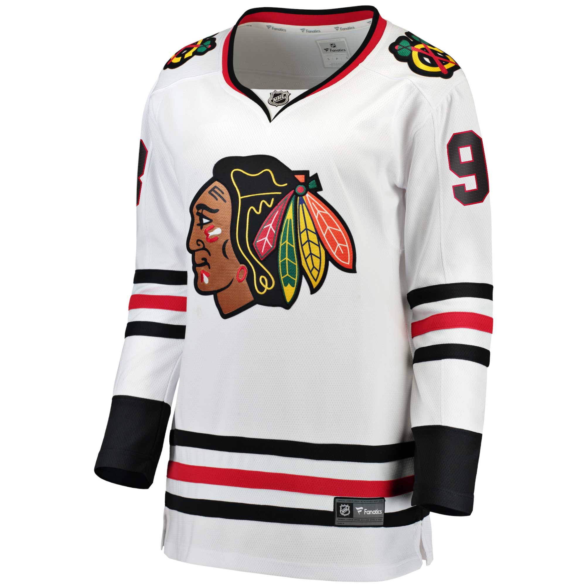 Connor Bedard Chicago Blackhawks Fanatics Women's Away Premier Breakaway Player Jersey - White