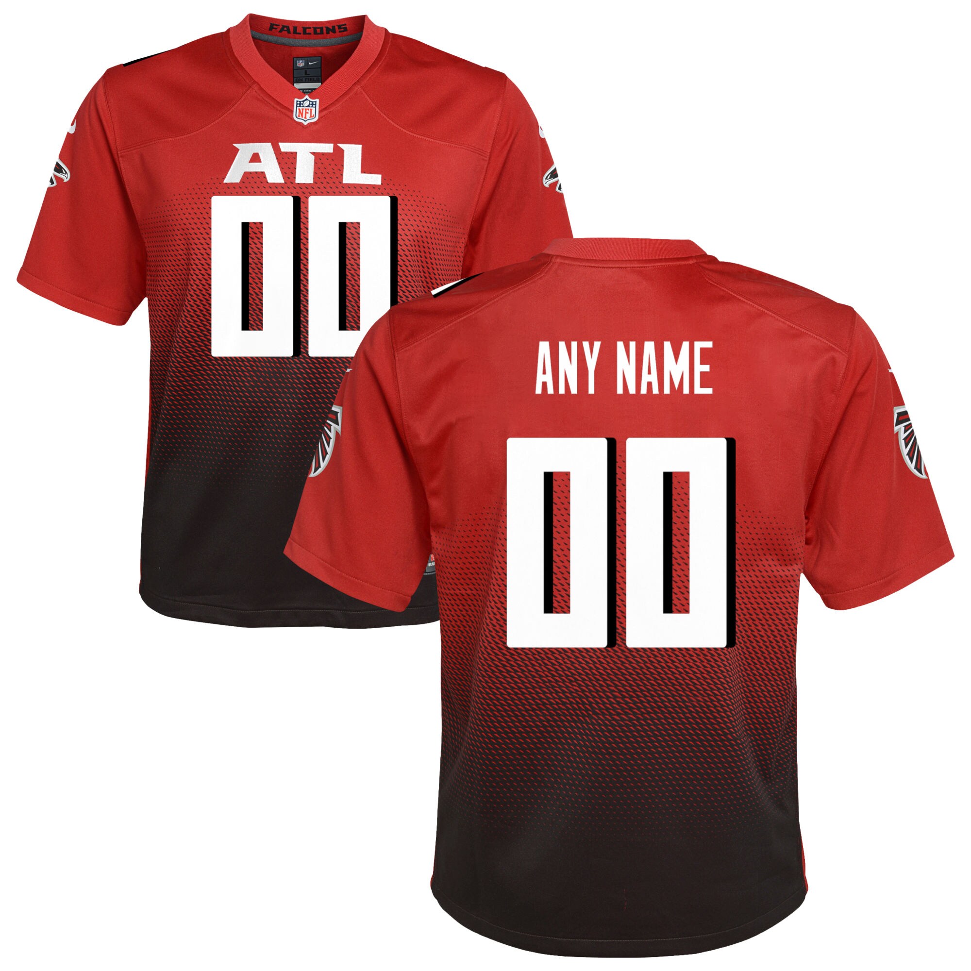 Atlanta Falcons  Youth Alternate Custom Game Jersey - Red