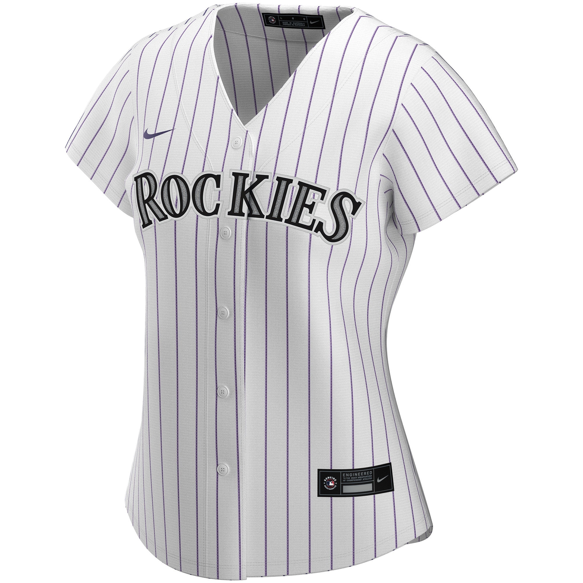 Colorado Rockies  Women's Home Replica Custom Jersey - White