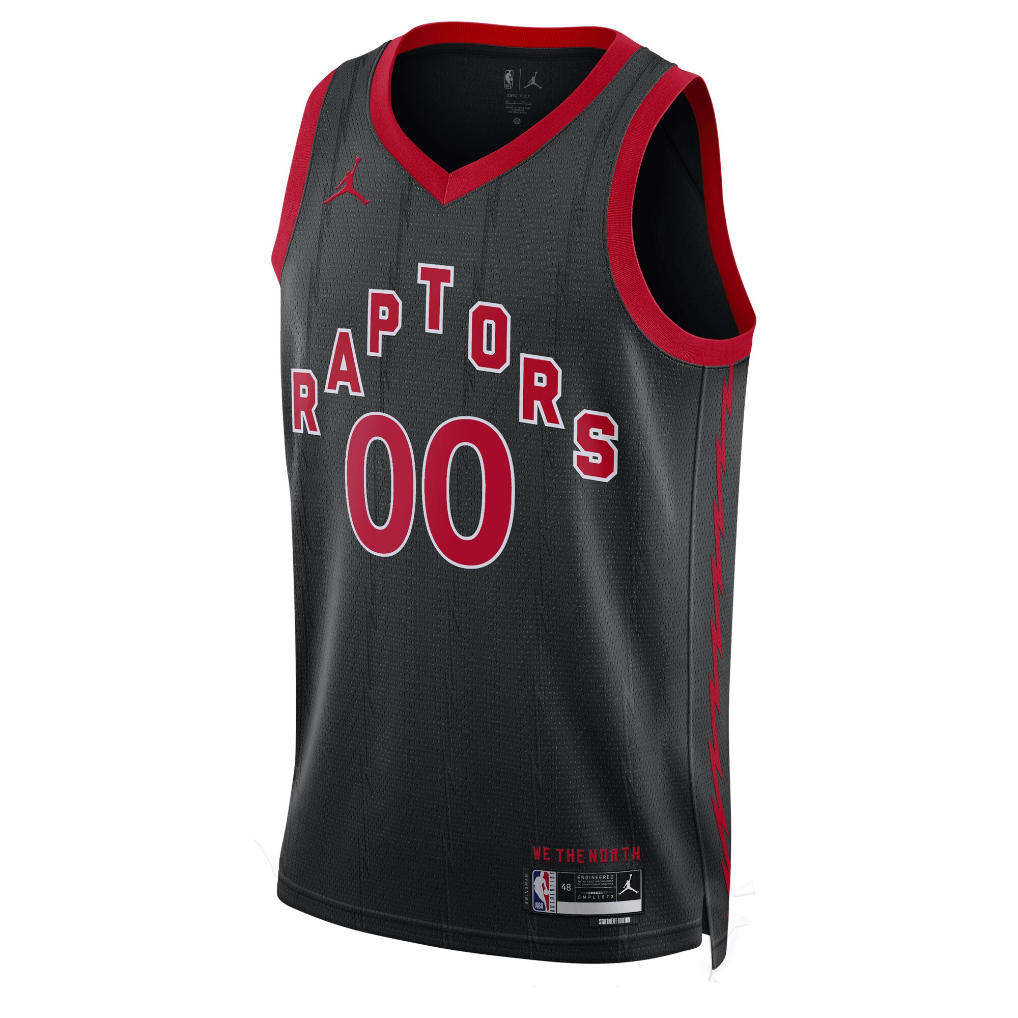 Toronto Raptors Jordan Brand Unisex 2022\/23 Swingman Custom Jersey - Statement Edition - Black