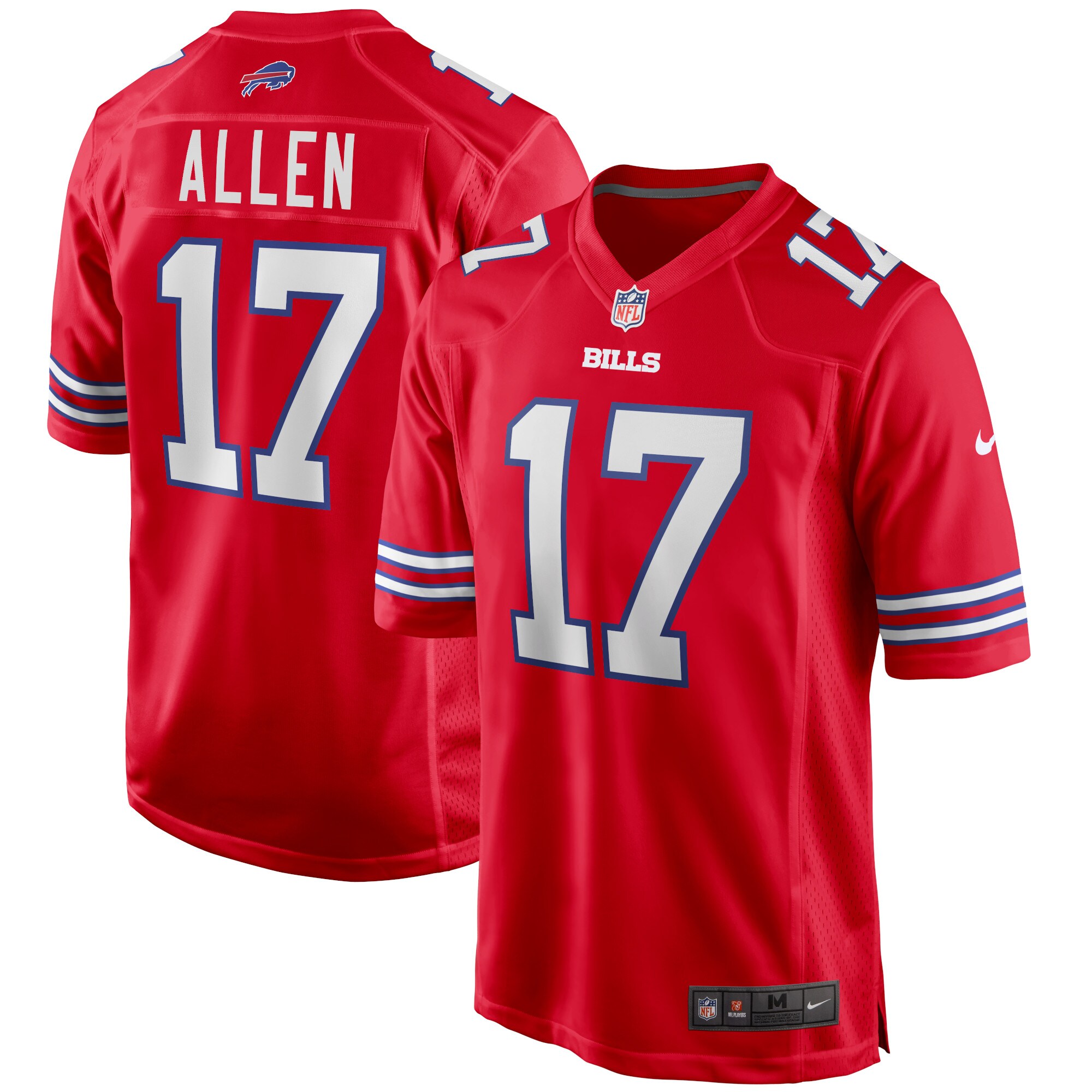 Josh Allen Buffalo Bills  Alternate Game Player Jersey - Red